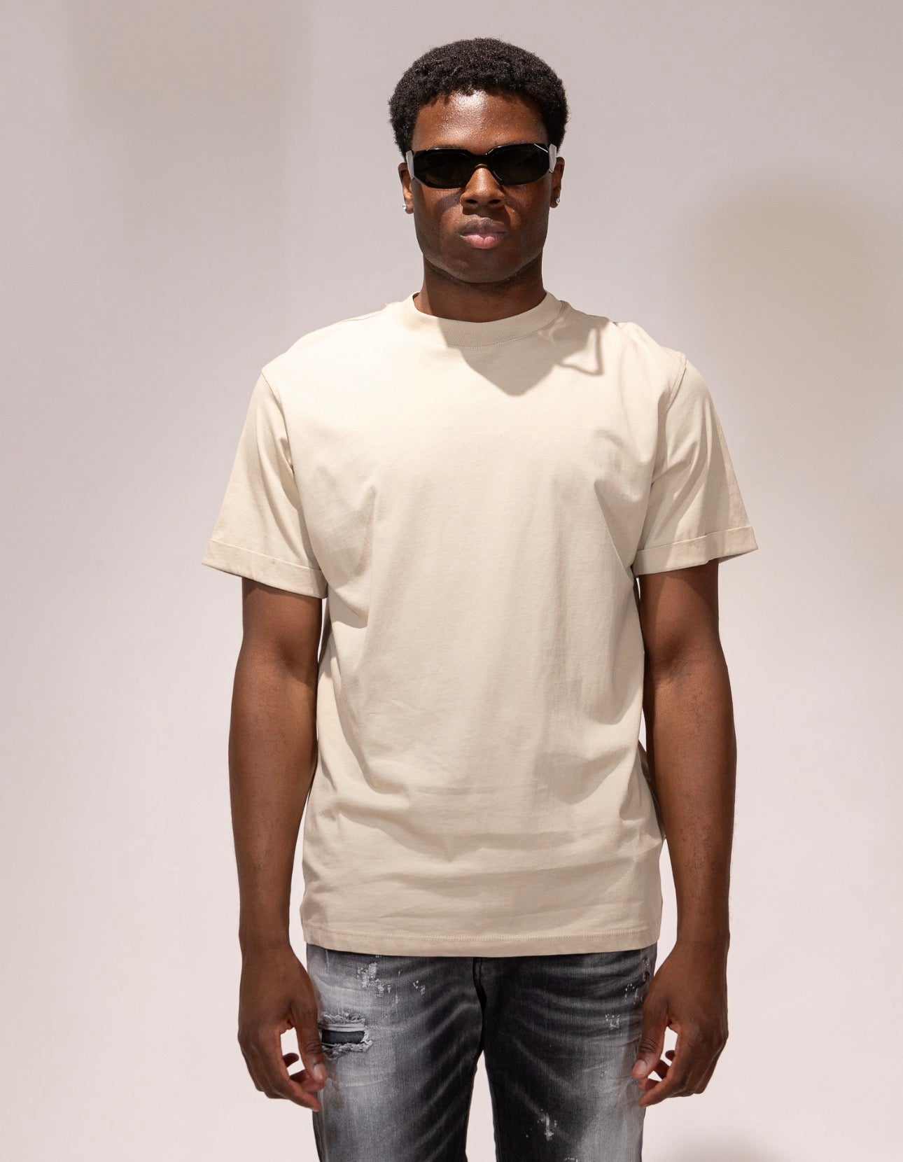T-shirt Soldier beige basic