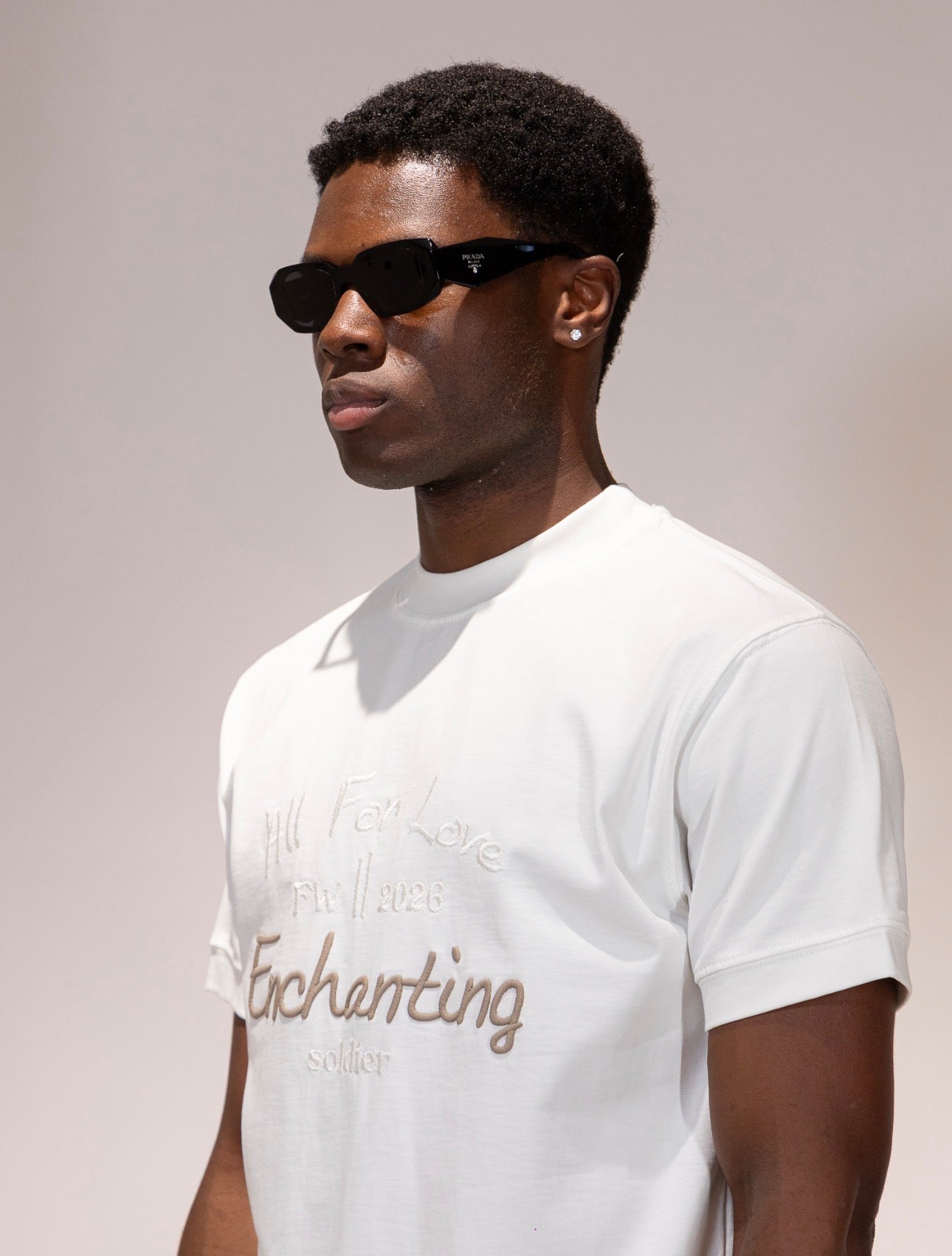 T-shirt Soldier Ricamo