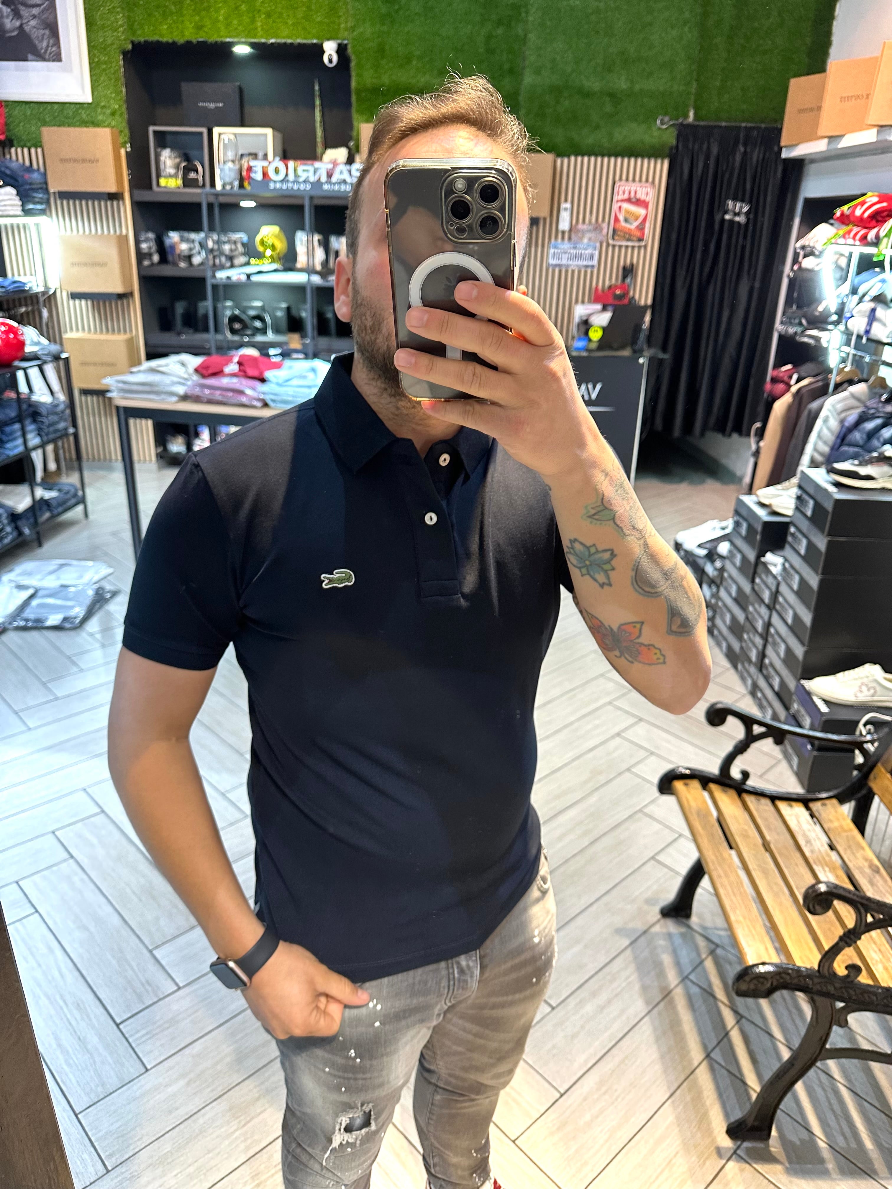Polo Lacoste Blu nero