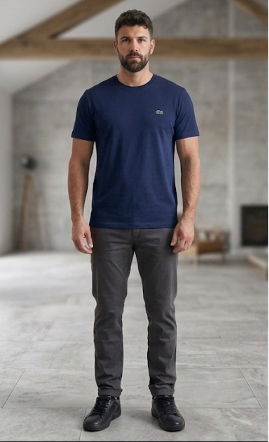 T-shirt Lacoste Basic Blu