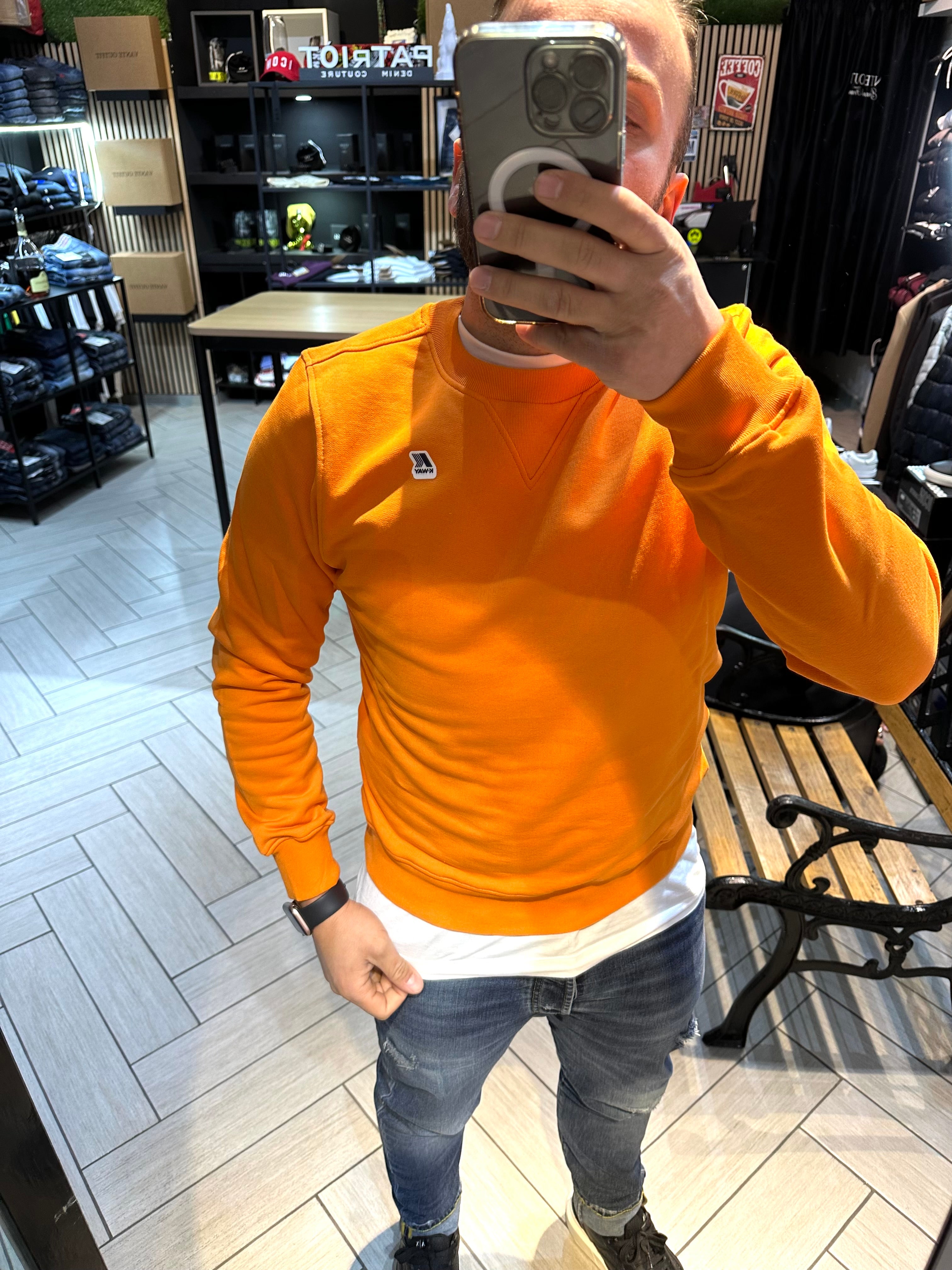 Felpa Kway Arancione