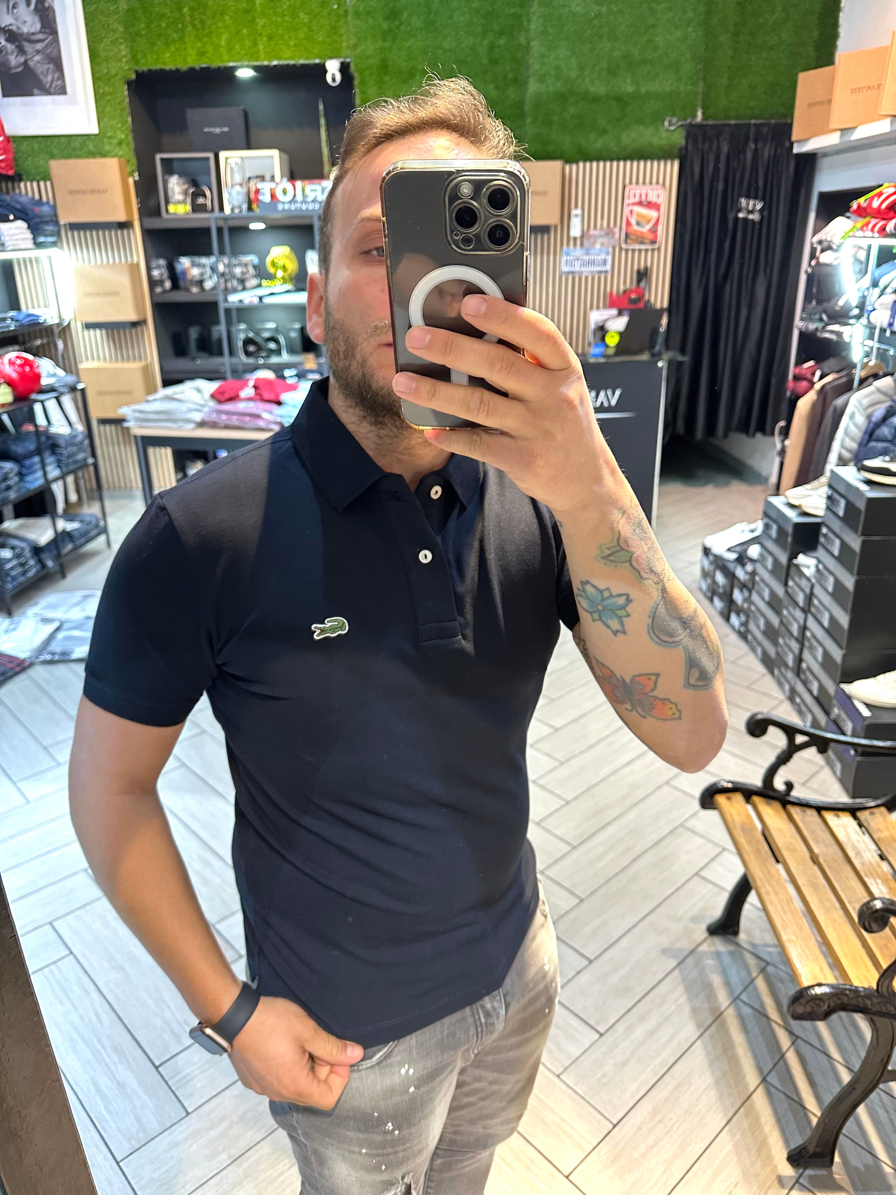 Polo Lacoste Blu nero