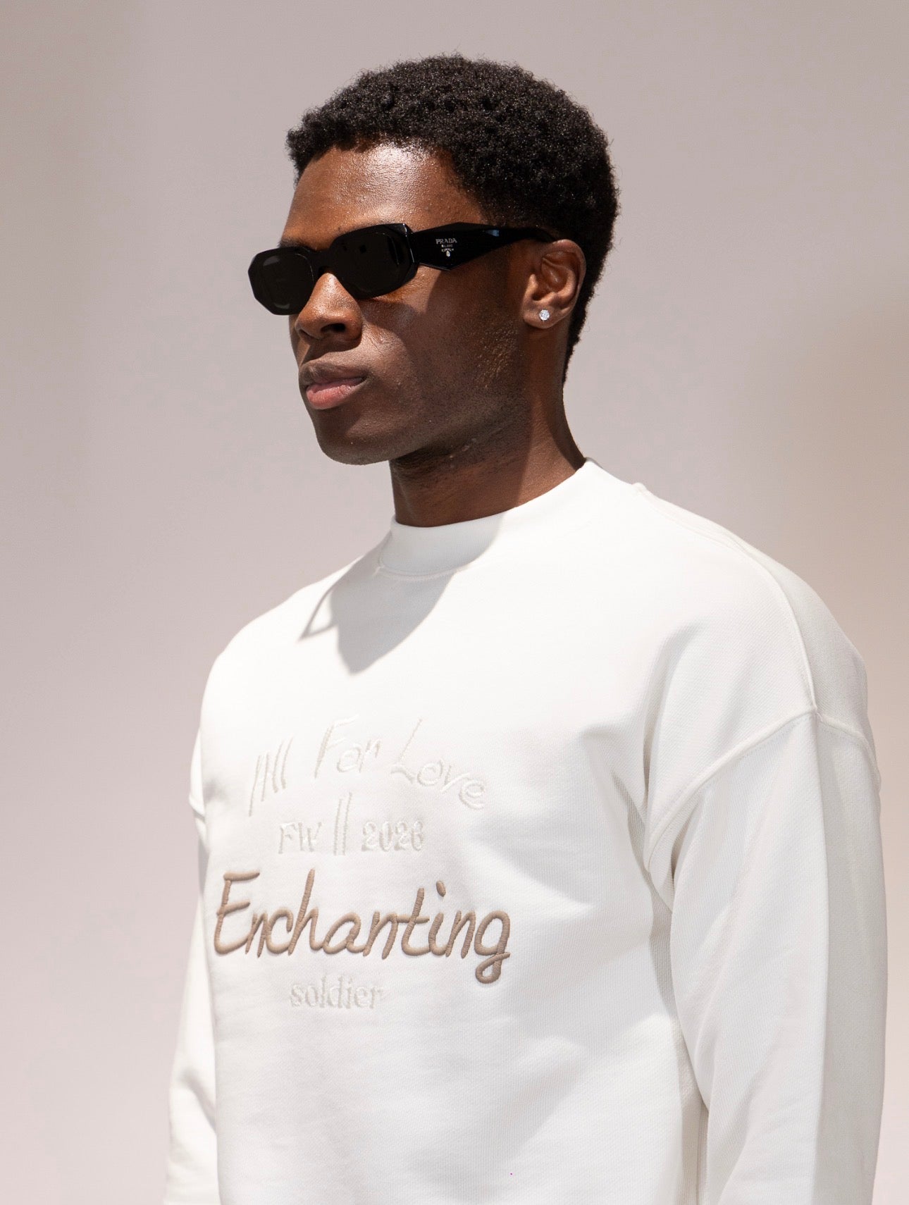 Felpa Soldier Ricamata