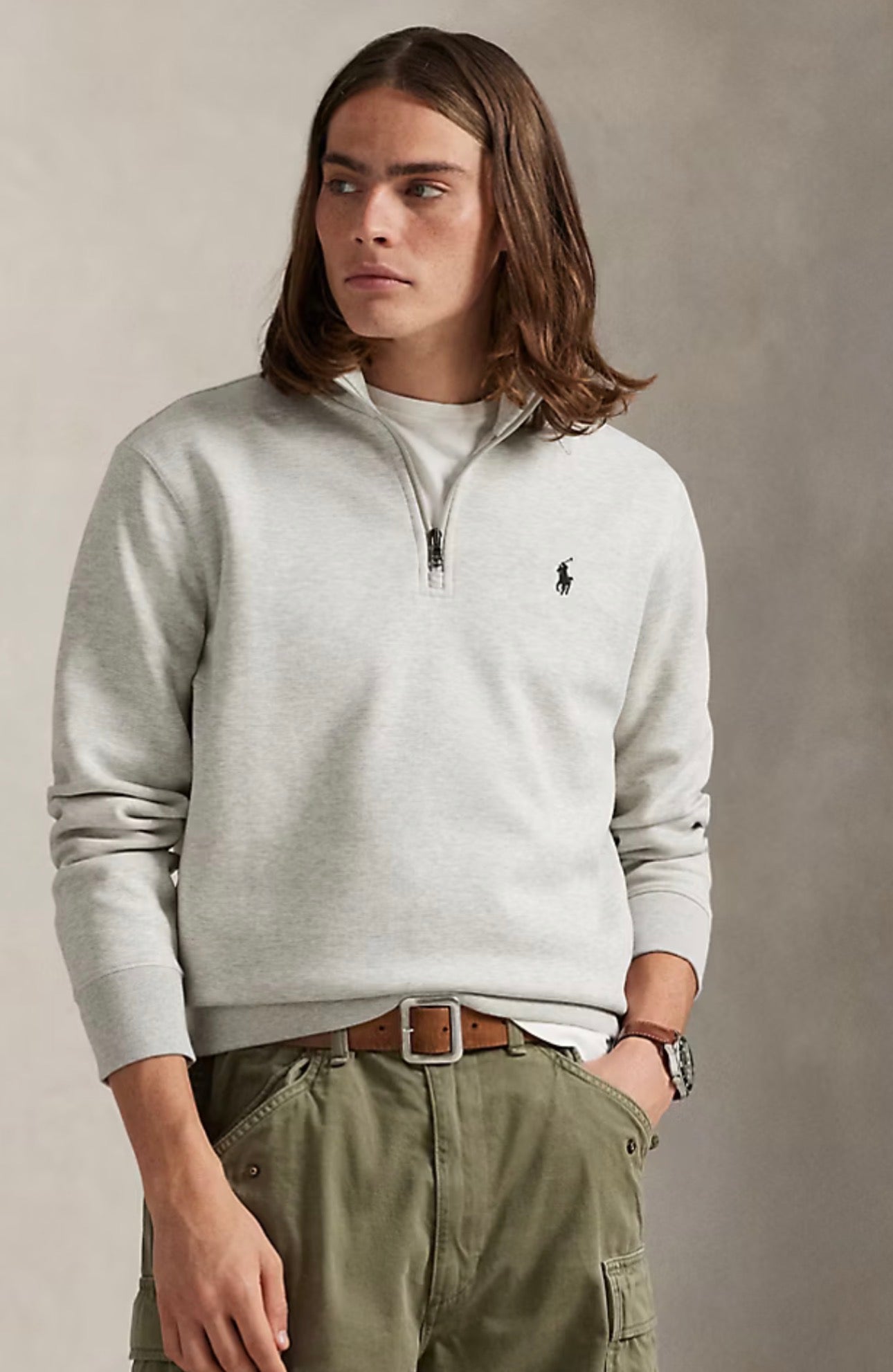 Felpa Ralph Lauren Mezza zip