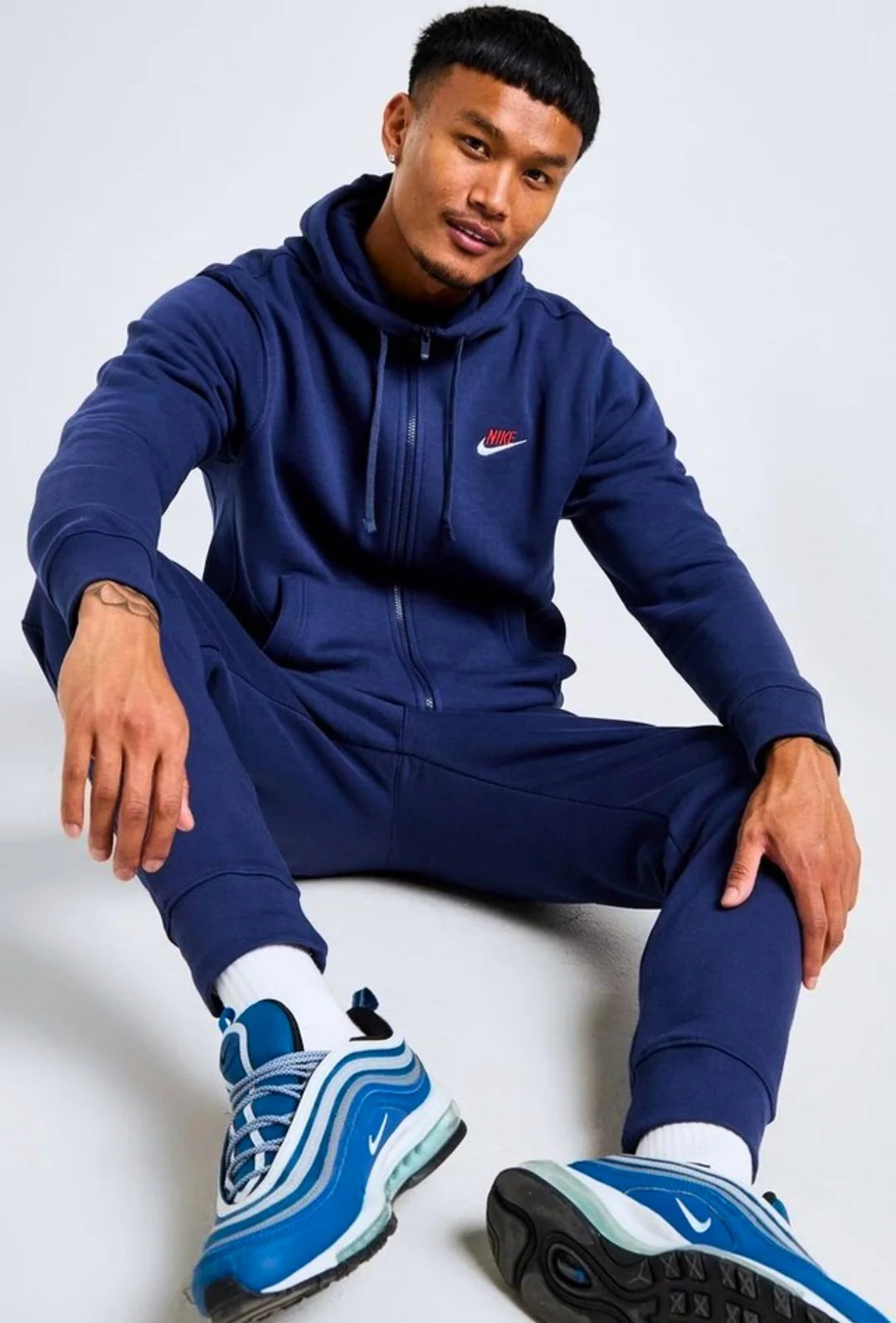 Tuta Nike blu con zip