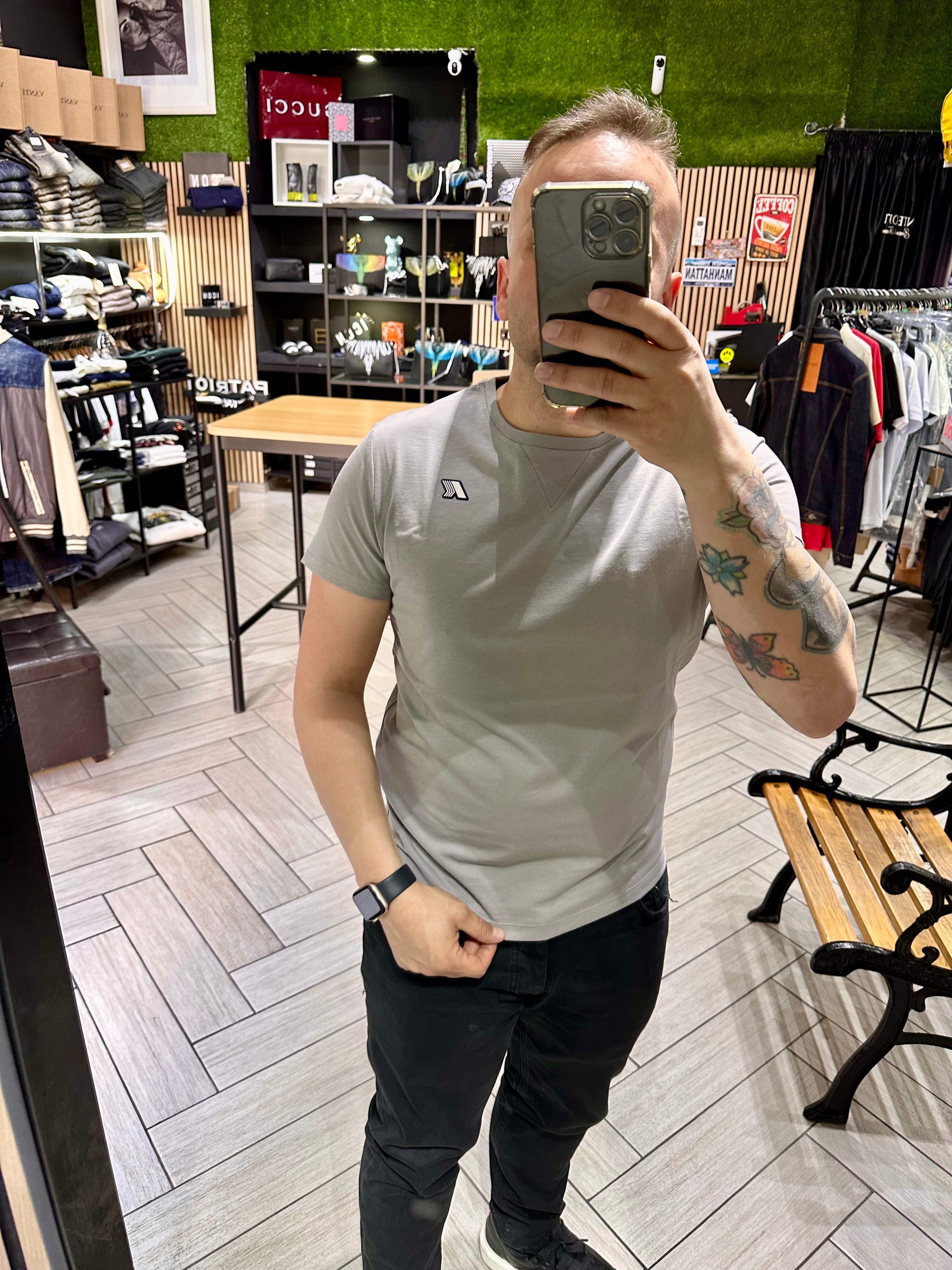 t-shirt Kway logo gommato