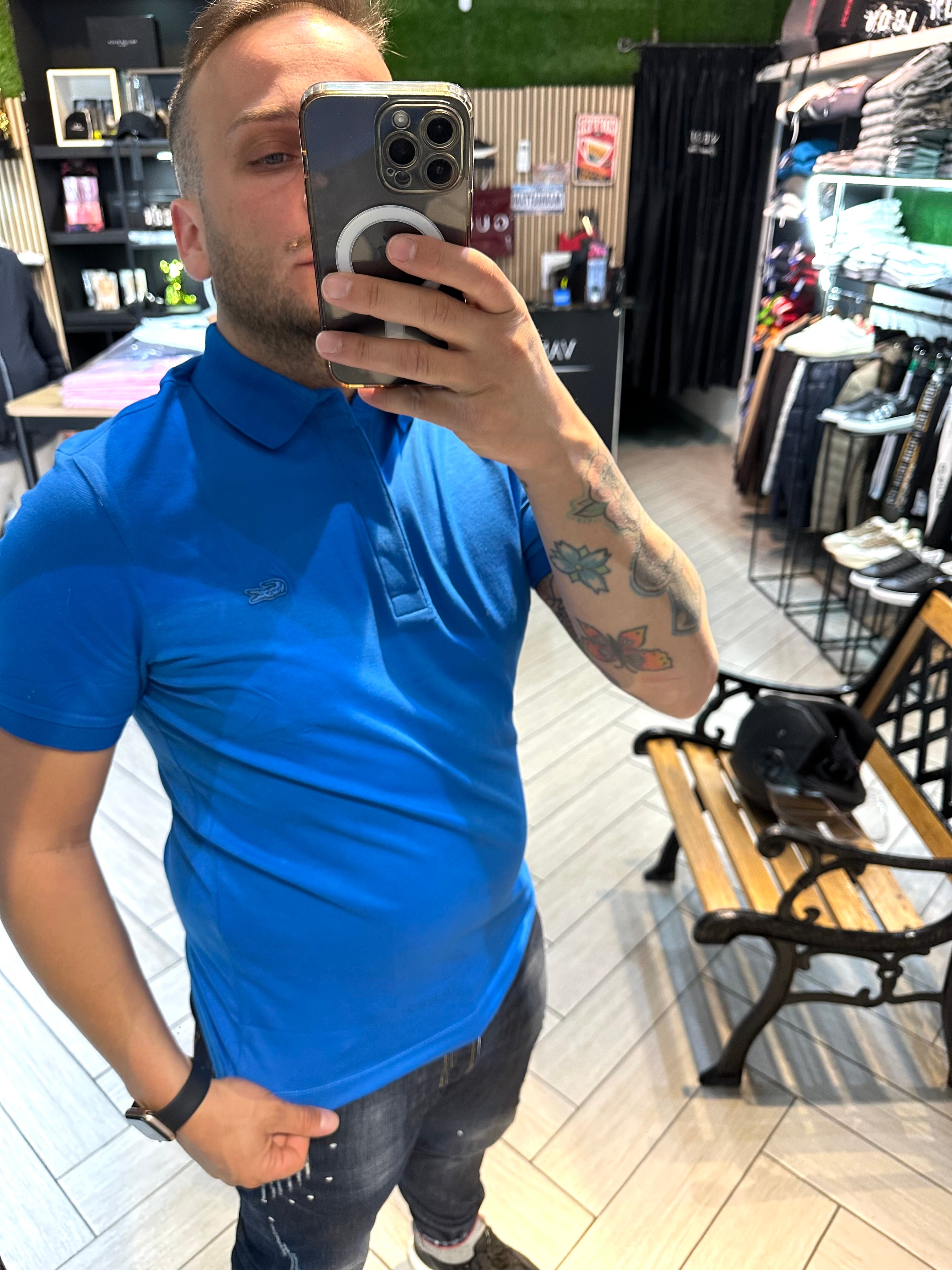 Polo Lacoste Azzurra