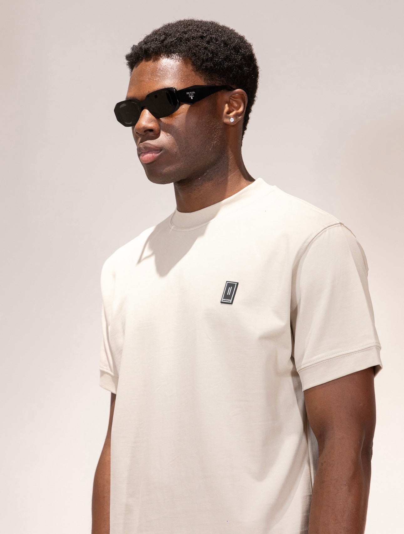 T-shirt Soldier Patch Beige