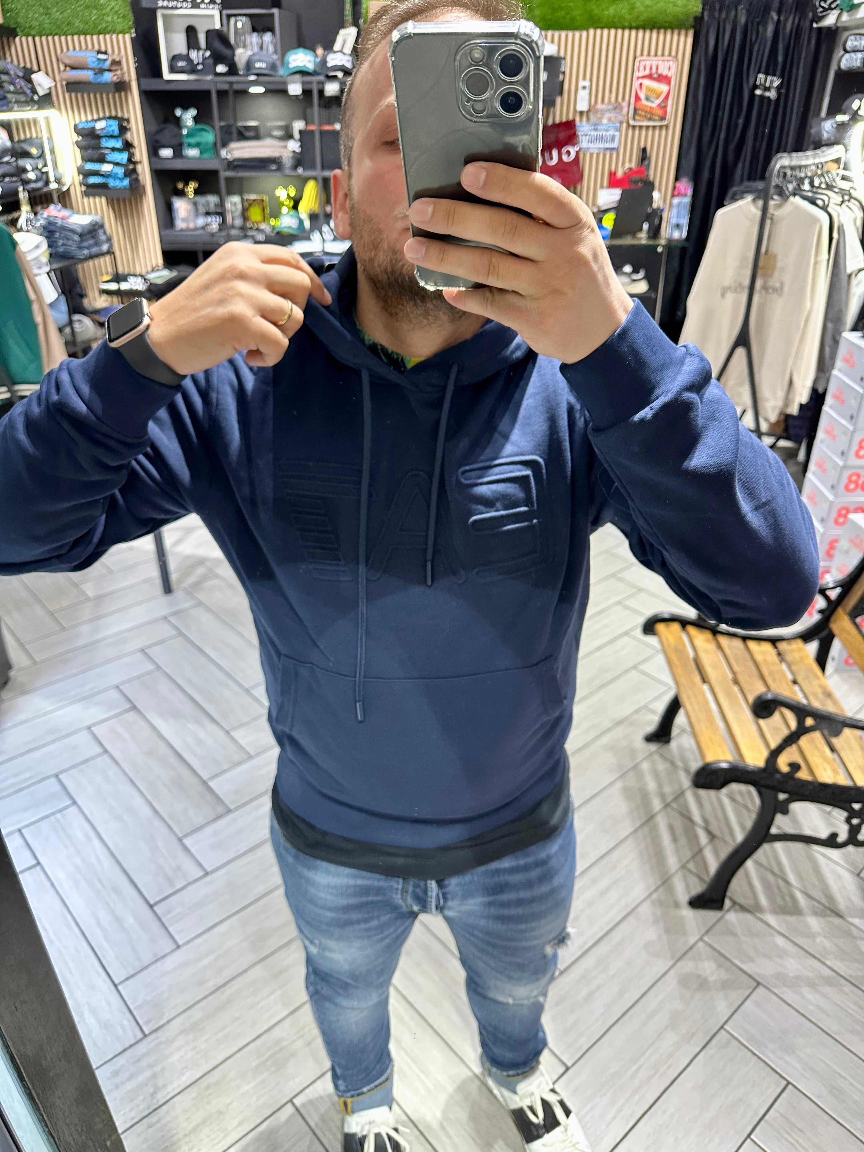 Felpa EA7 blu