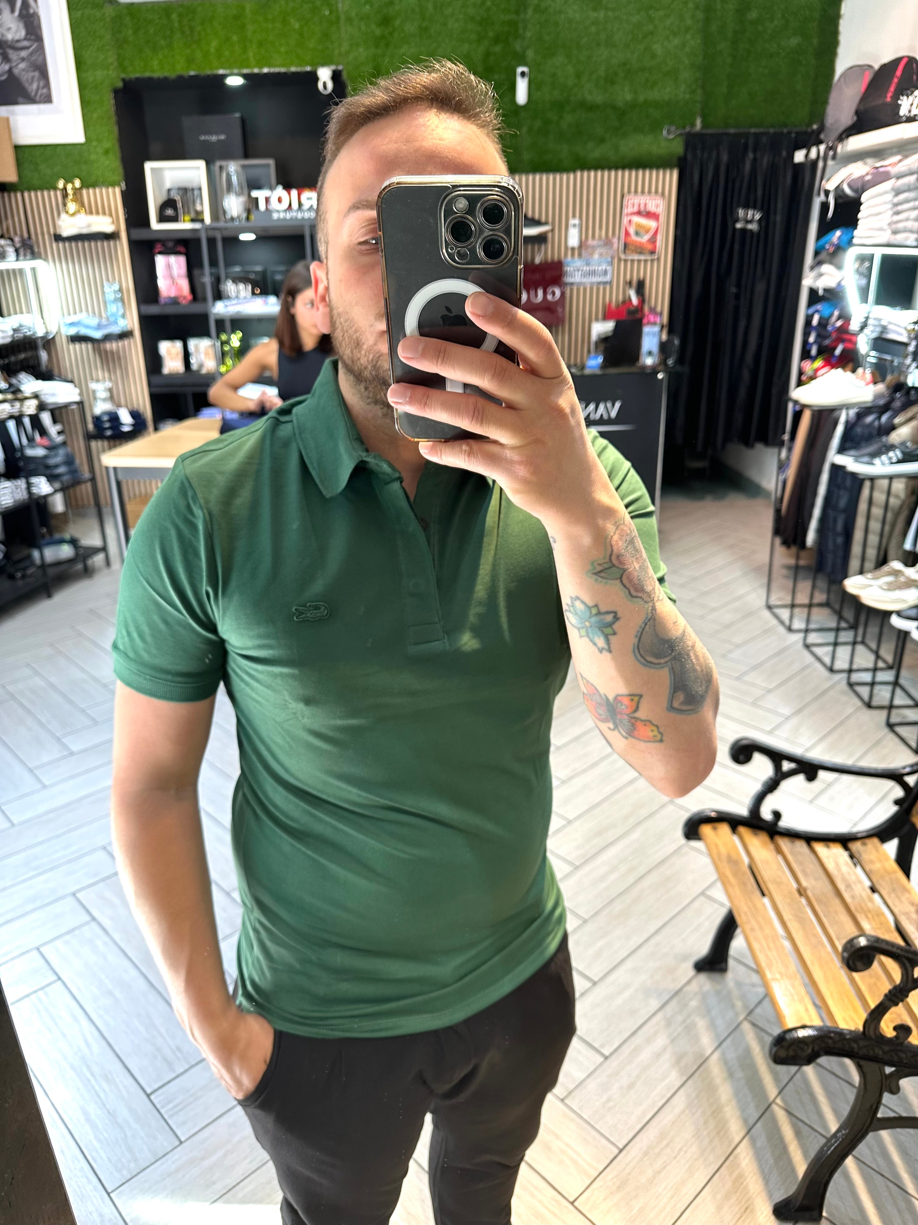 Polo LACOSTE verde