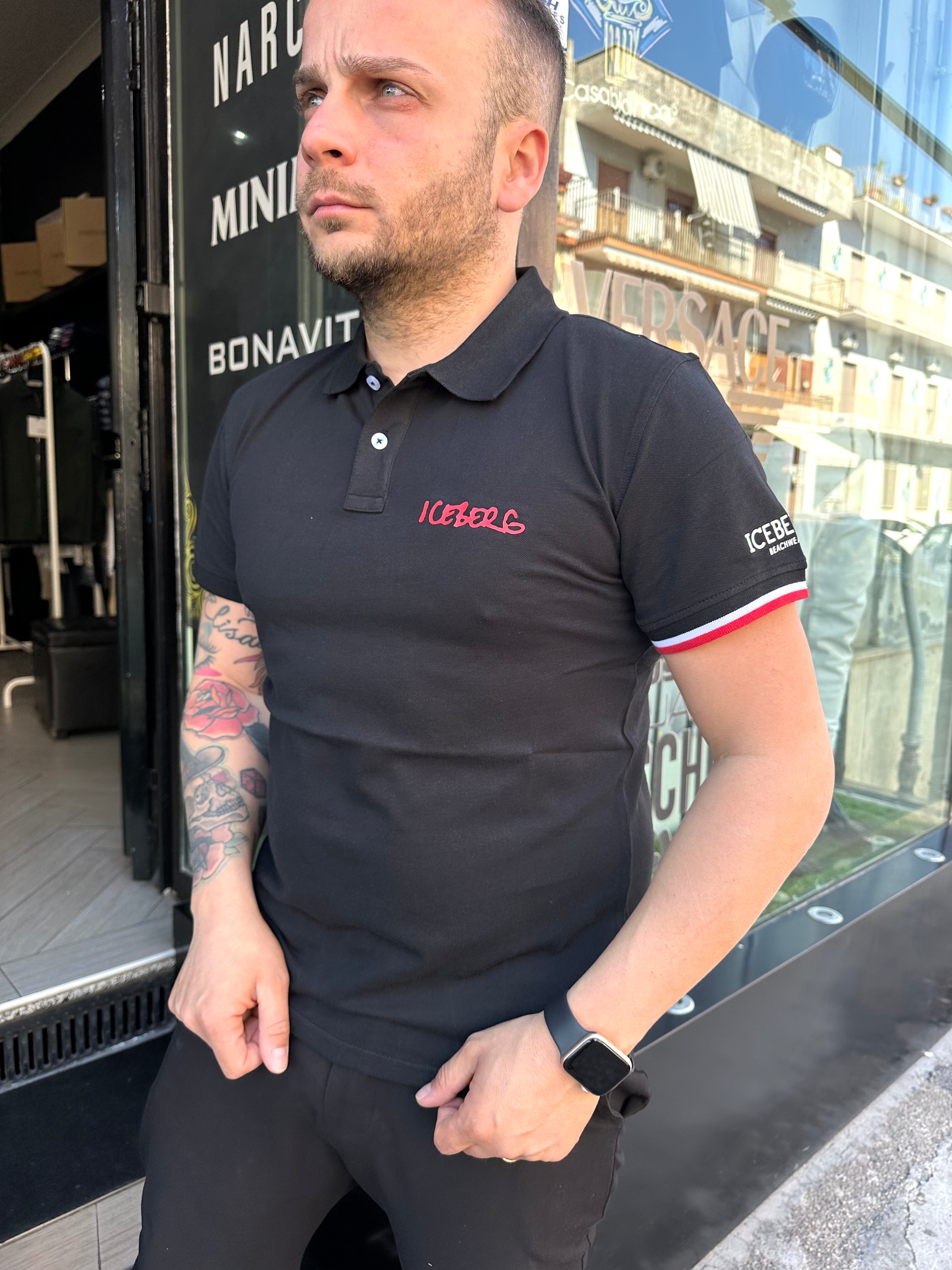 Polo Iceberg colore nero