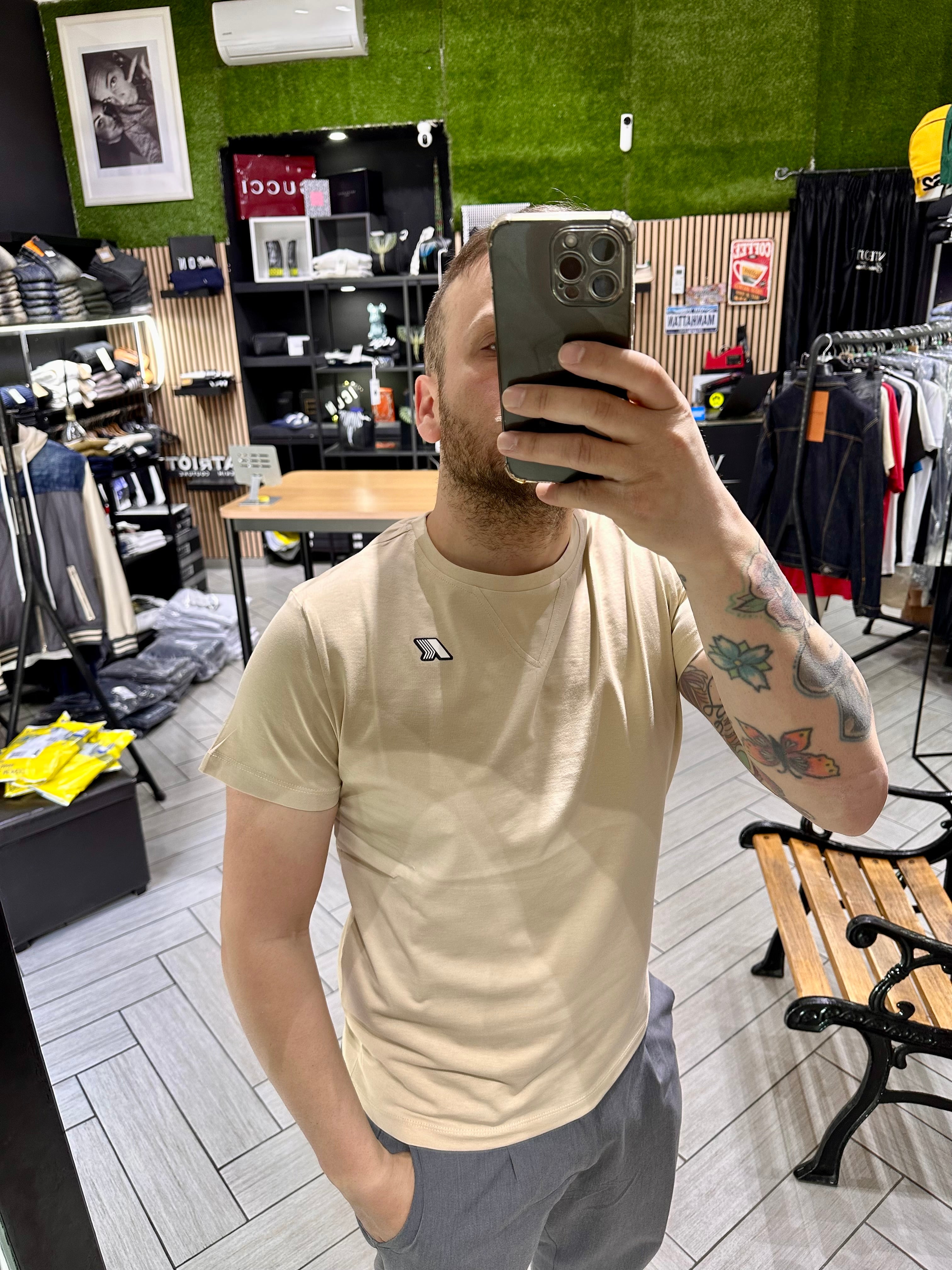t-shirt Kway logo gommato