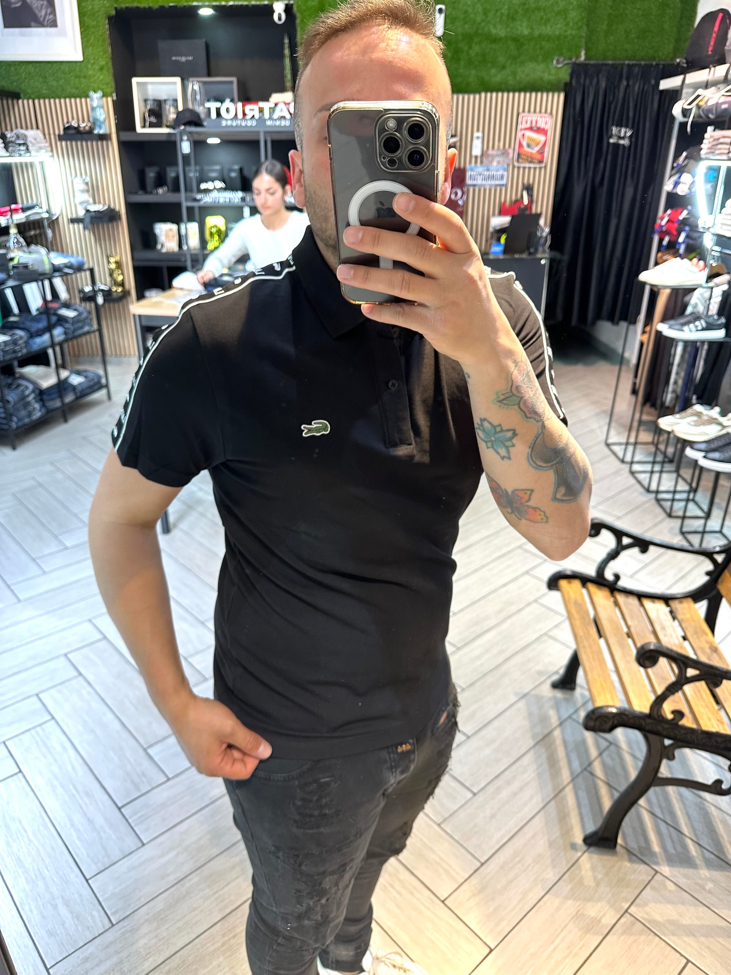 Polo Lacoste Con fasce nera