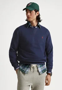 Felpa Ralph Lauren Blu Girocollo