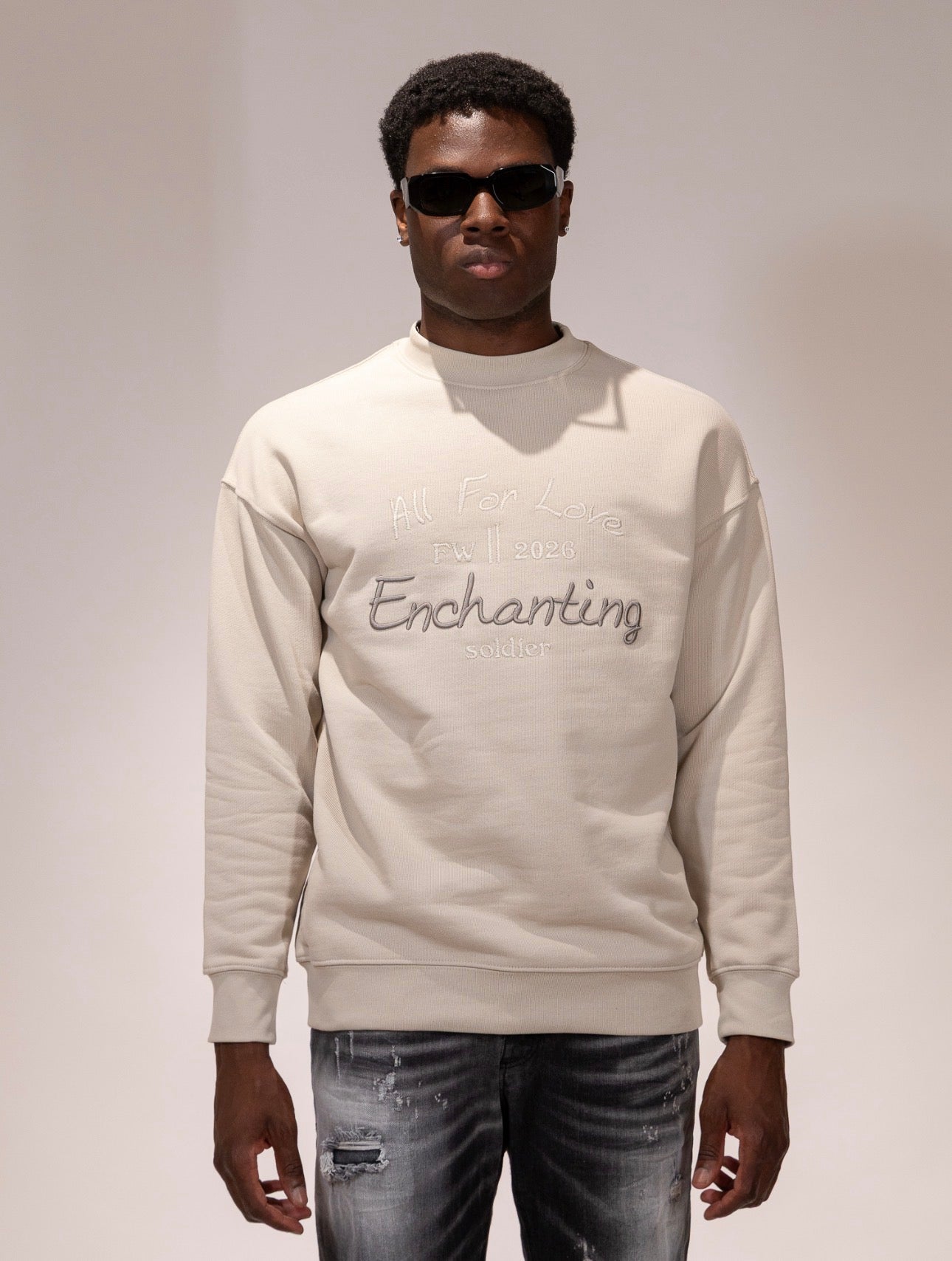 Felpa Soldier Ricamata