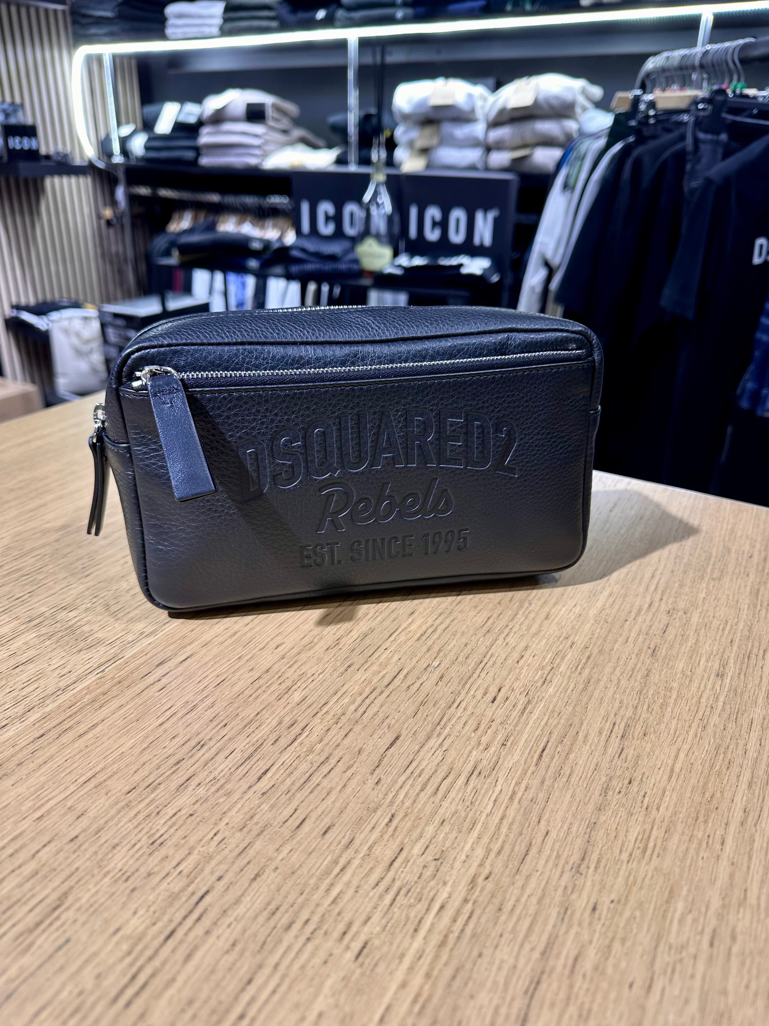 Pochette in pelle DSQUARED2