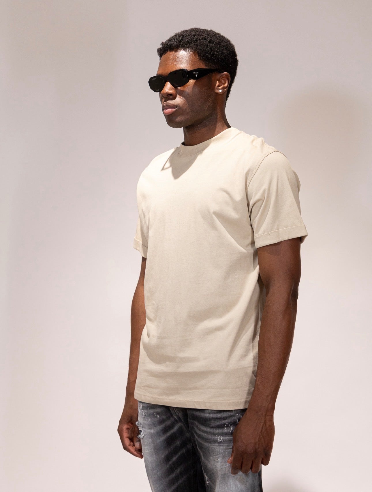 T-shirt Soldier beige basic