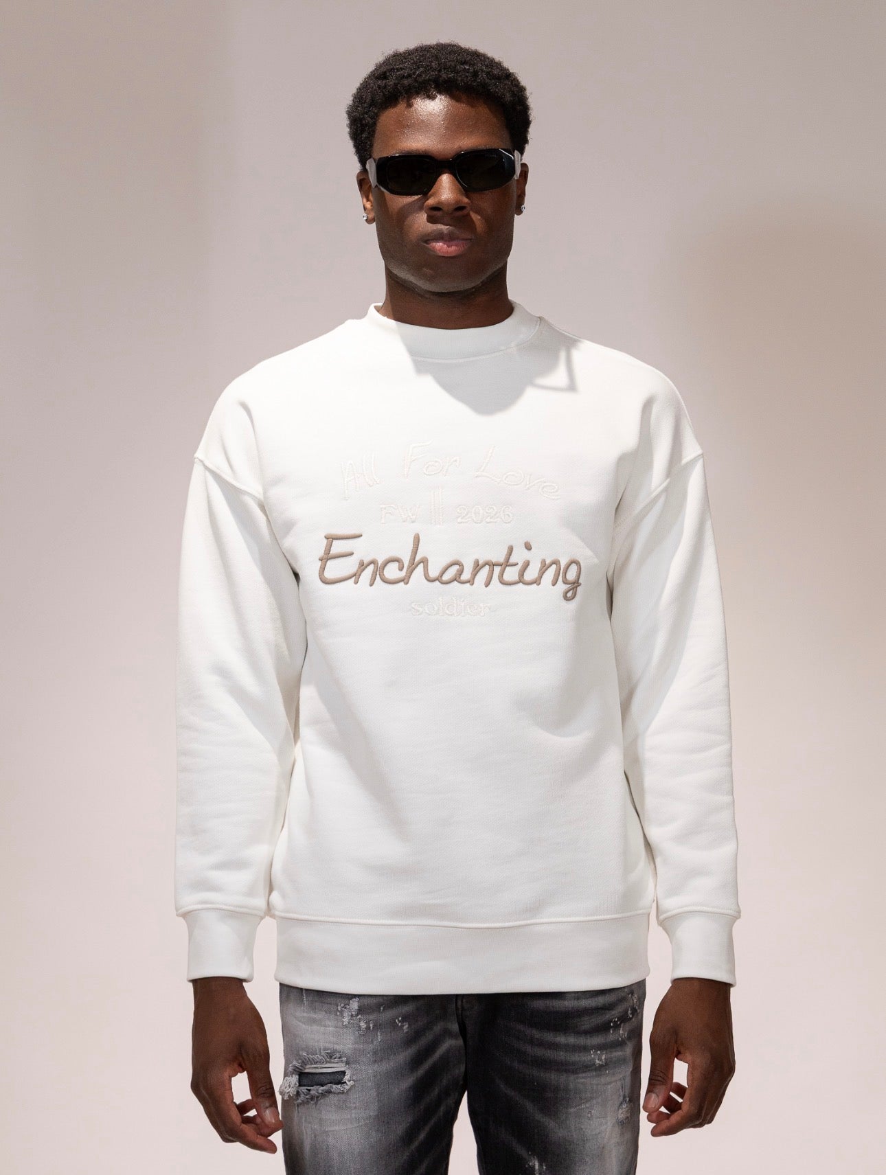 Felpa Soldier Ricamata