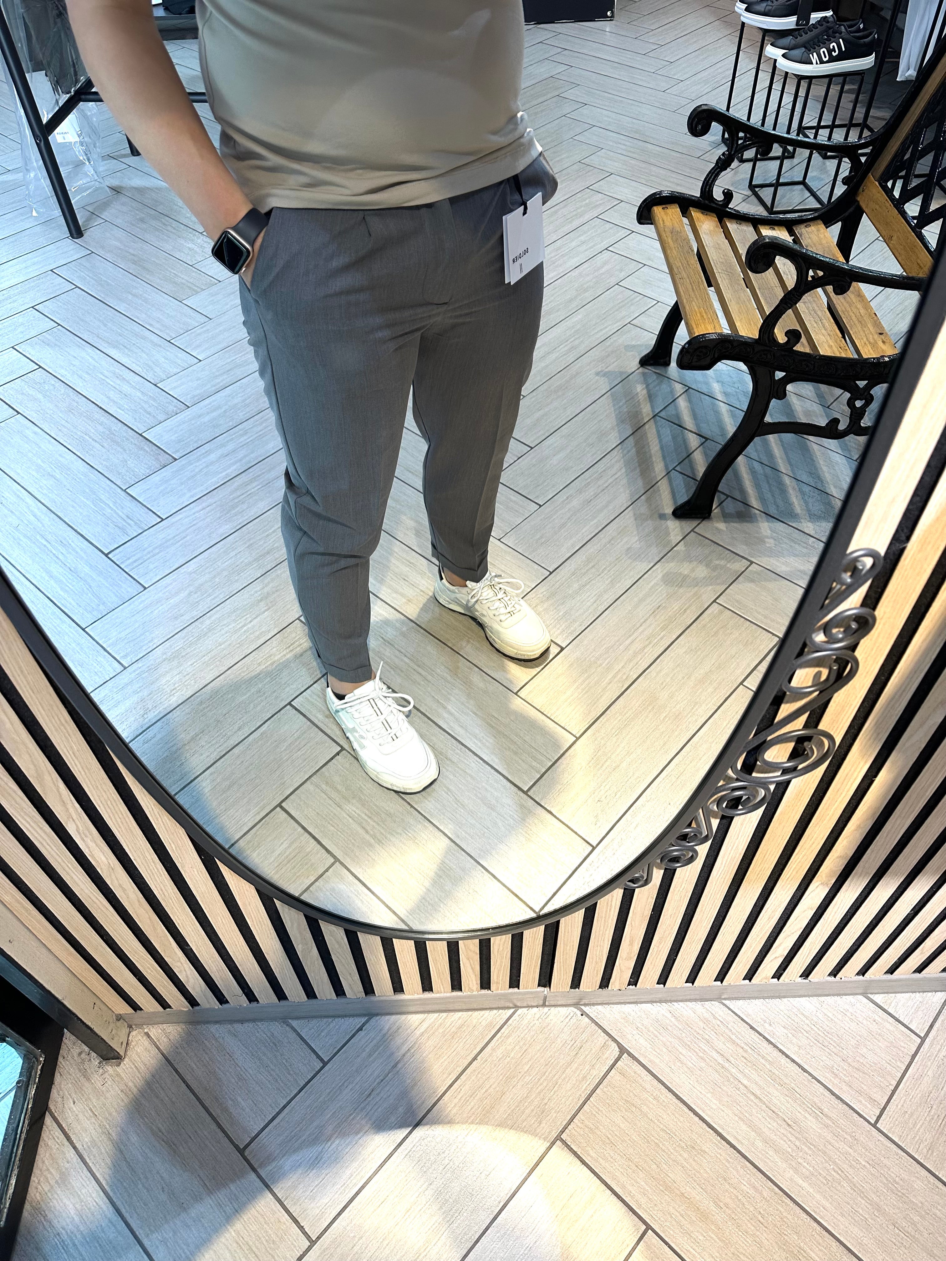 Pantalone Semisartoriale Soldier Grigio