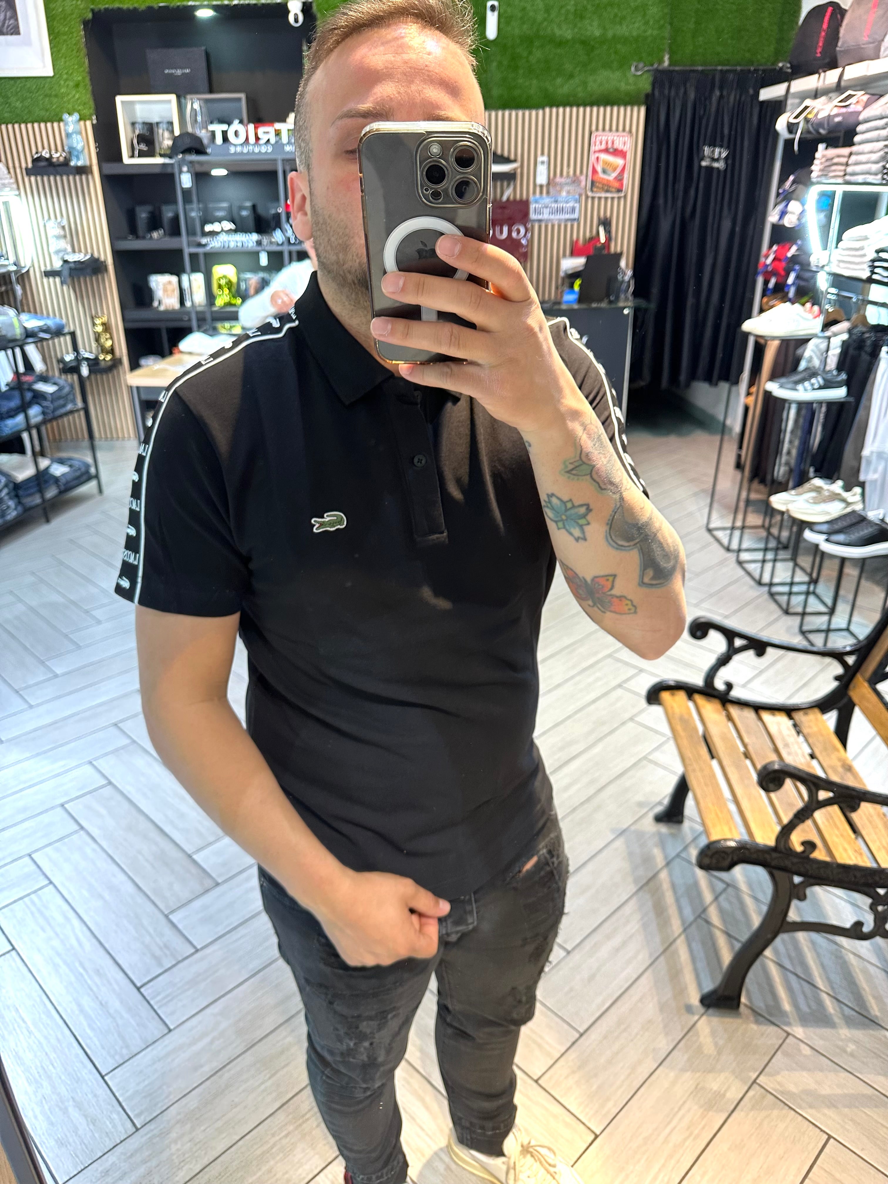 Polo Lacoste Con fasce nera