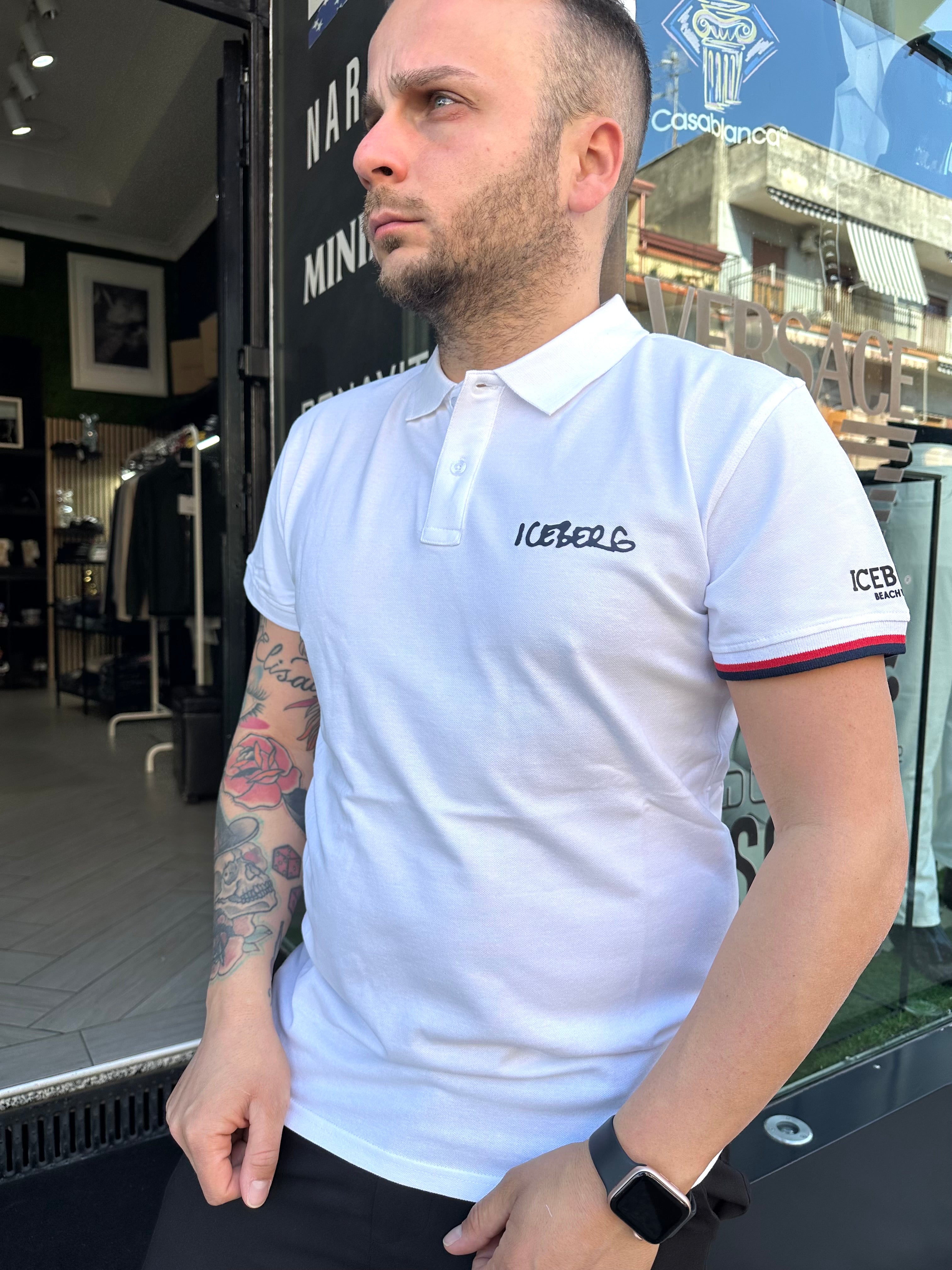 Polo Iceberg Bianca