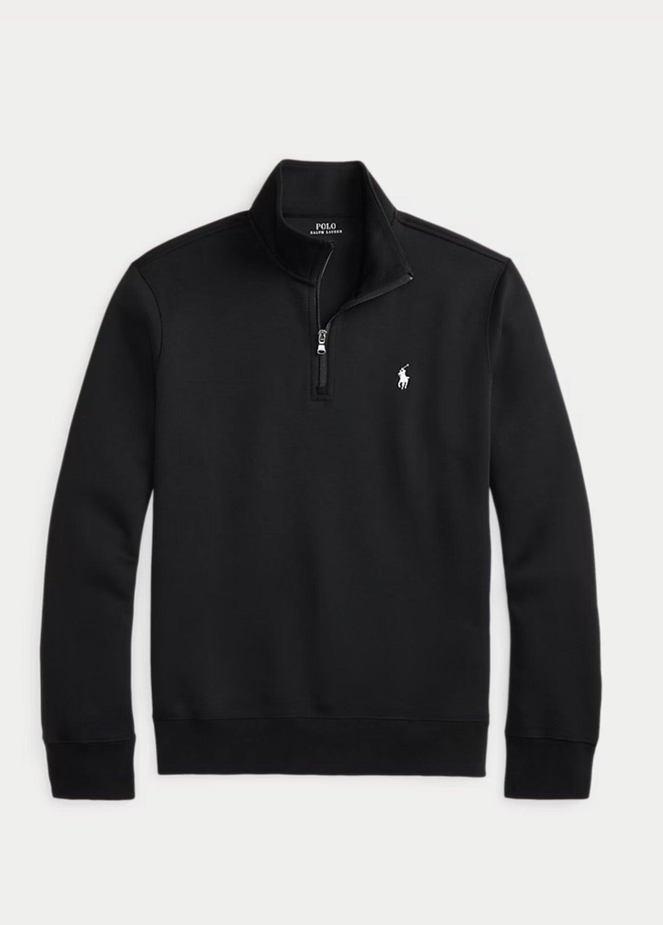 Felpa Ralph Lauren Nera mezza zip