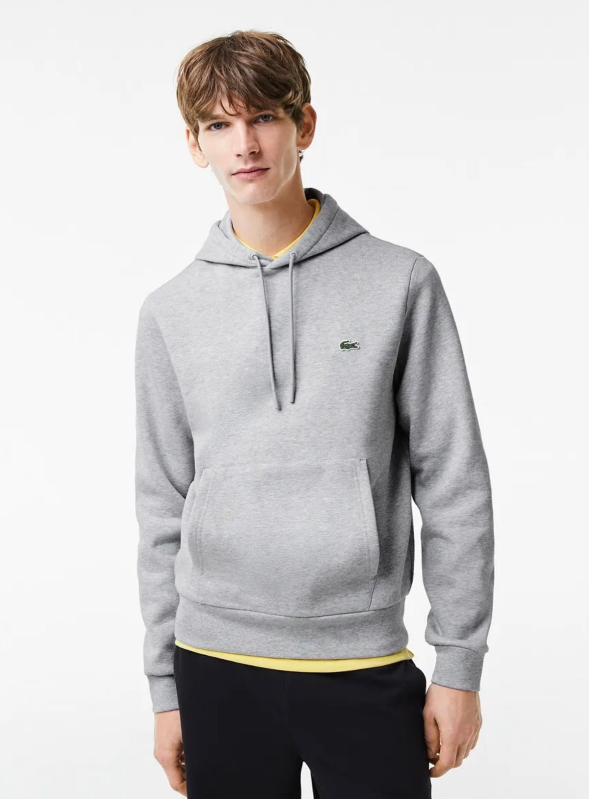 Felpa Lacoste Basic con Cappuccio