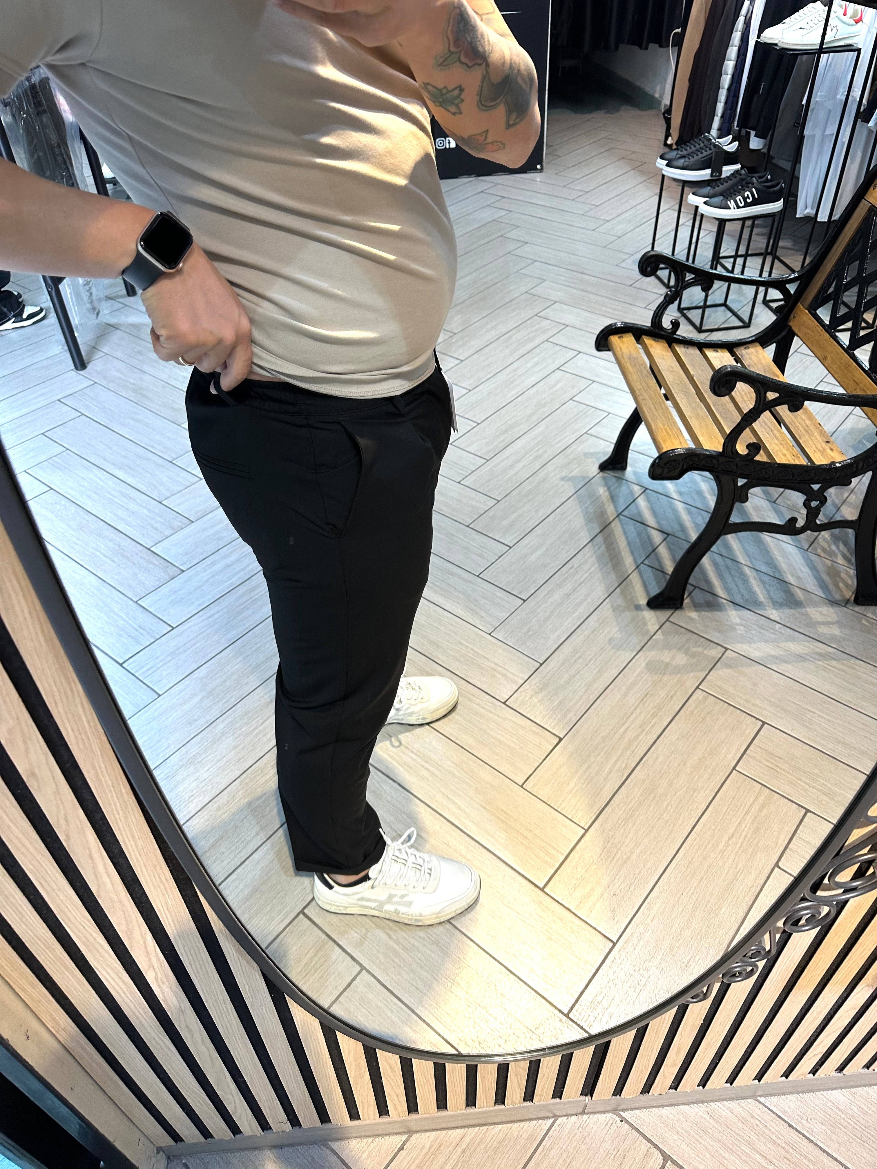 Pantalone Semisartoriale Soldier Nero