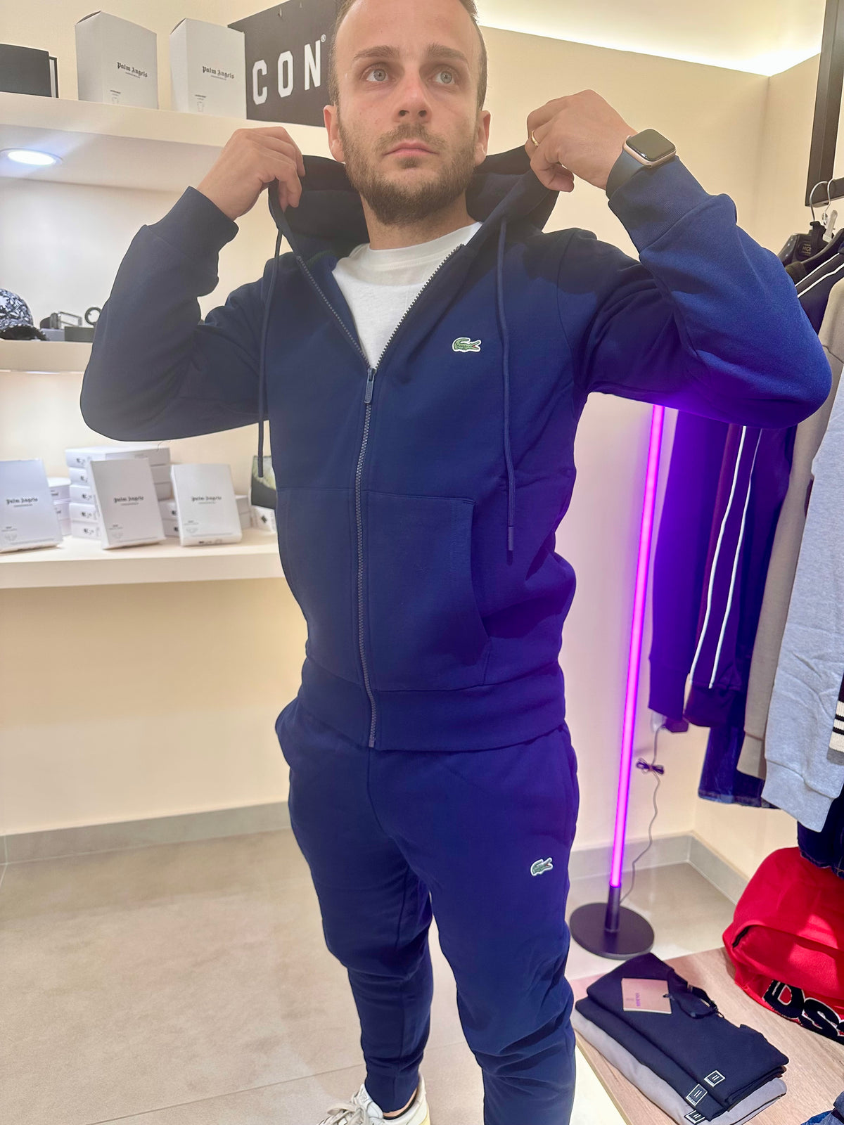 Tuta Lacoste con zip