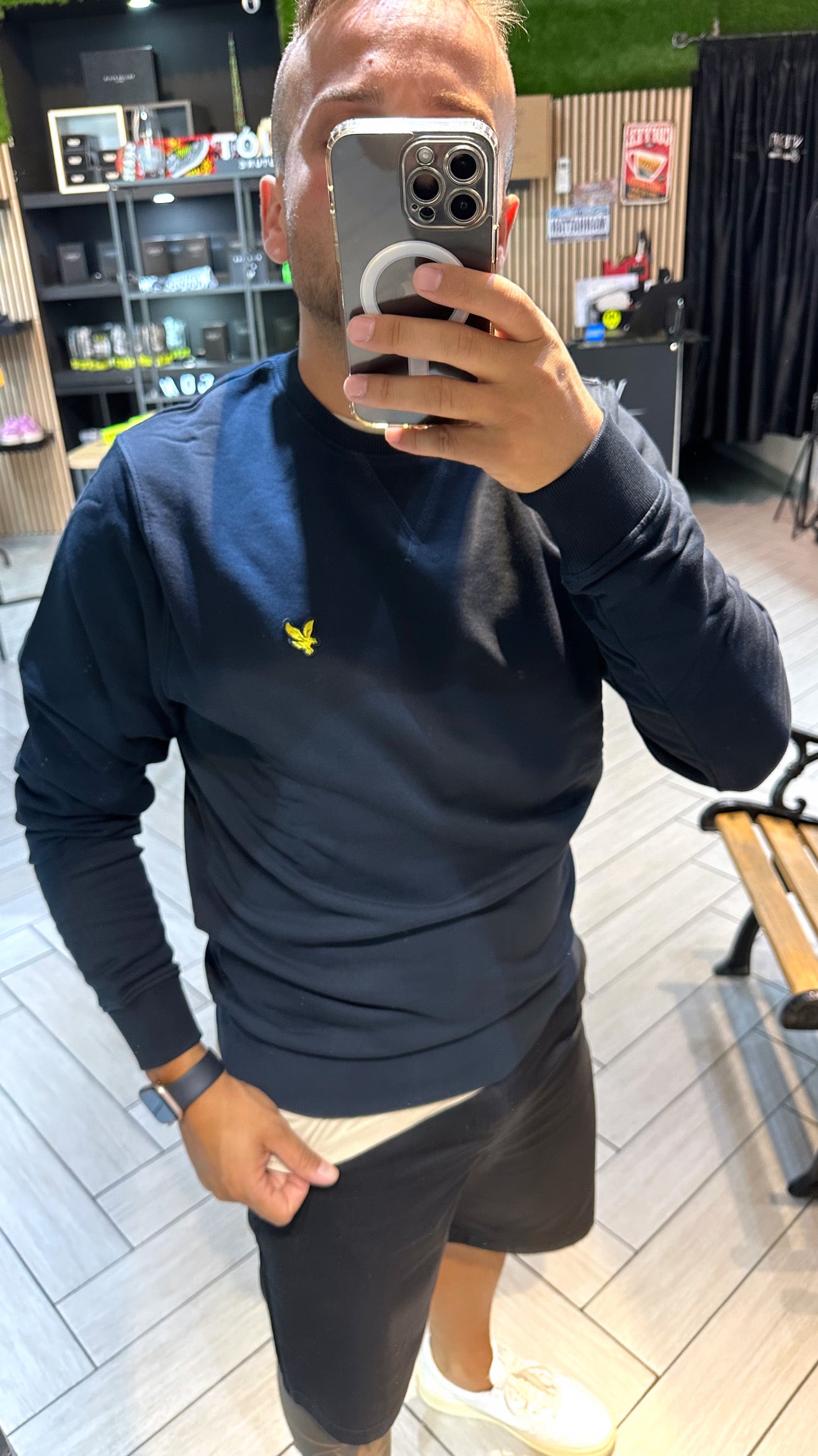 Felpa Girocollo Lyle e Scott
