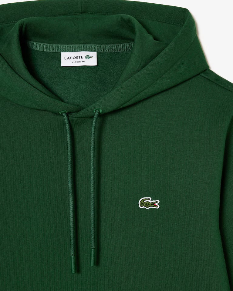 Felpa Lacoste Verde Cappuccio
