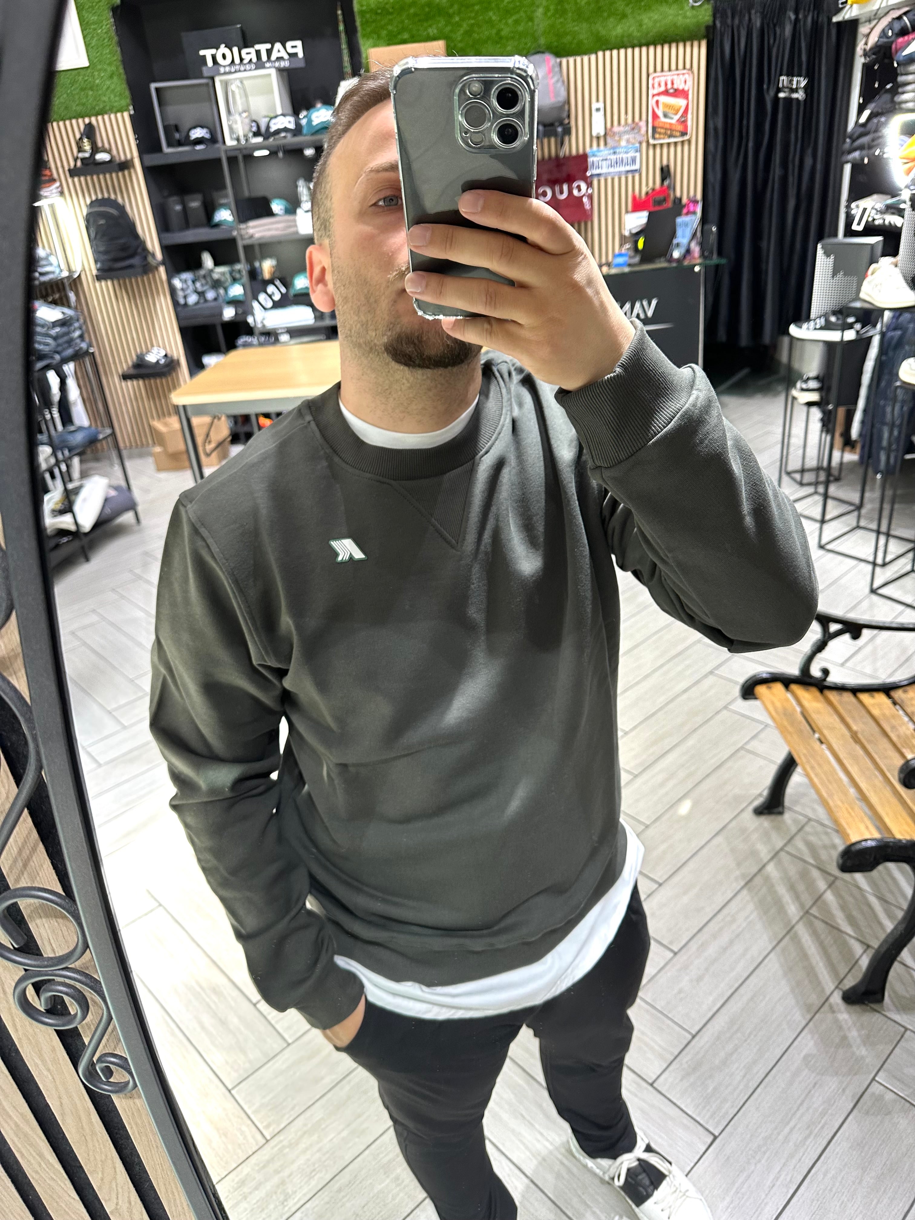 Felpa kway Verde