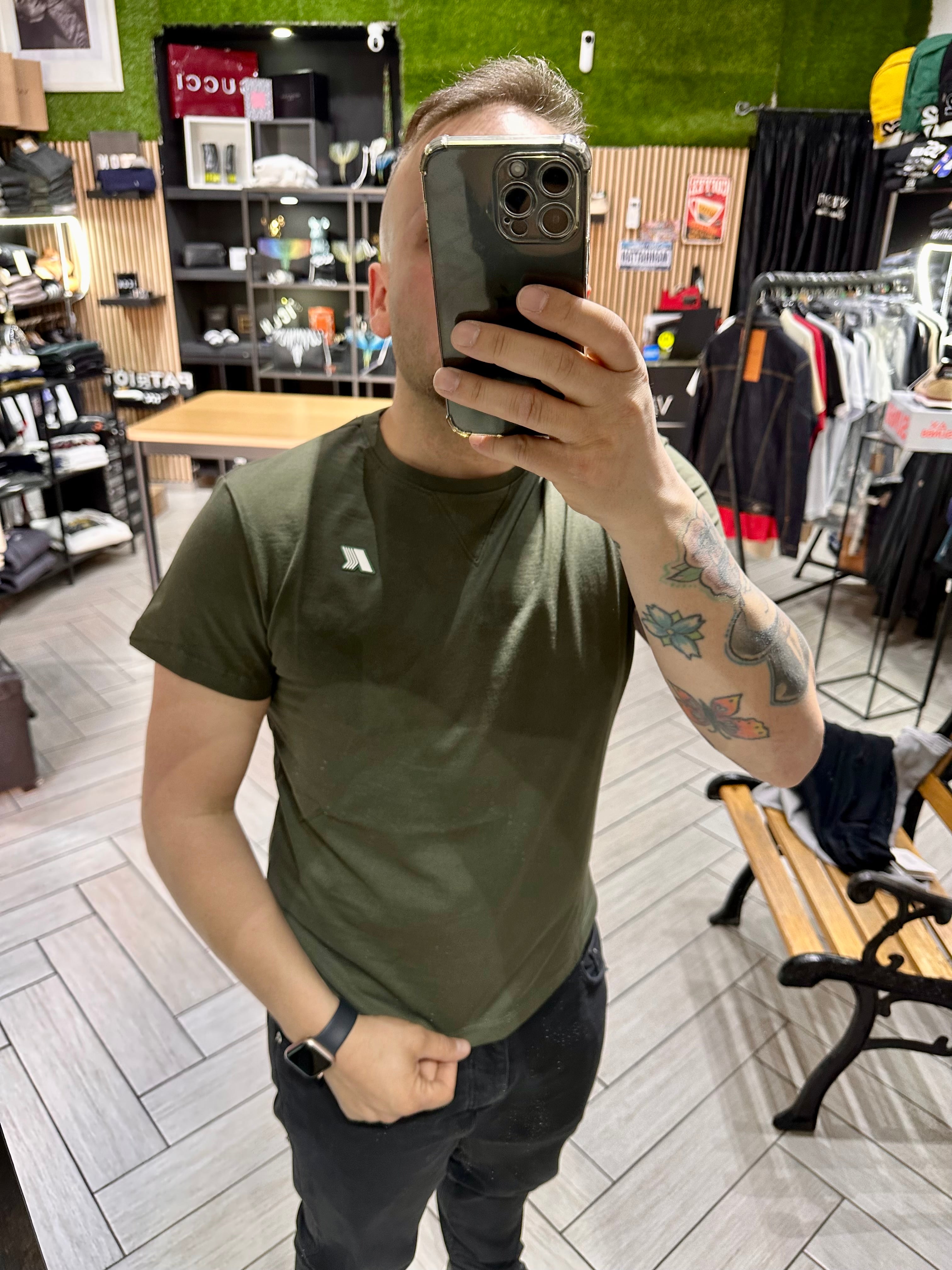 t-shirt Kway logo gommato