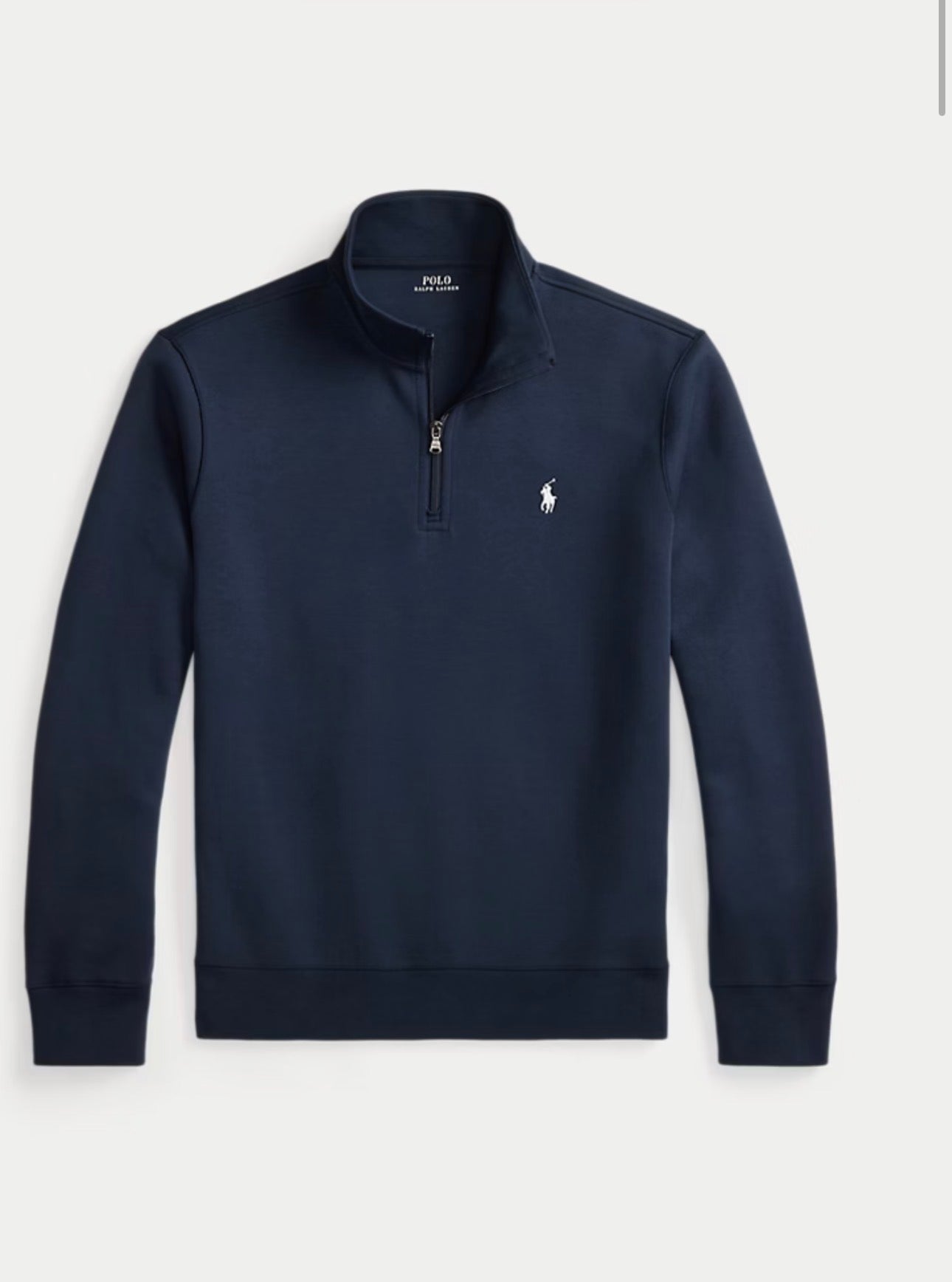 Felpa Ralph Lauren Mezza zip blu