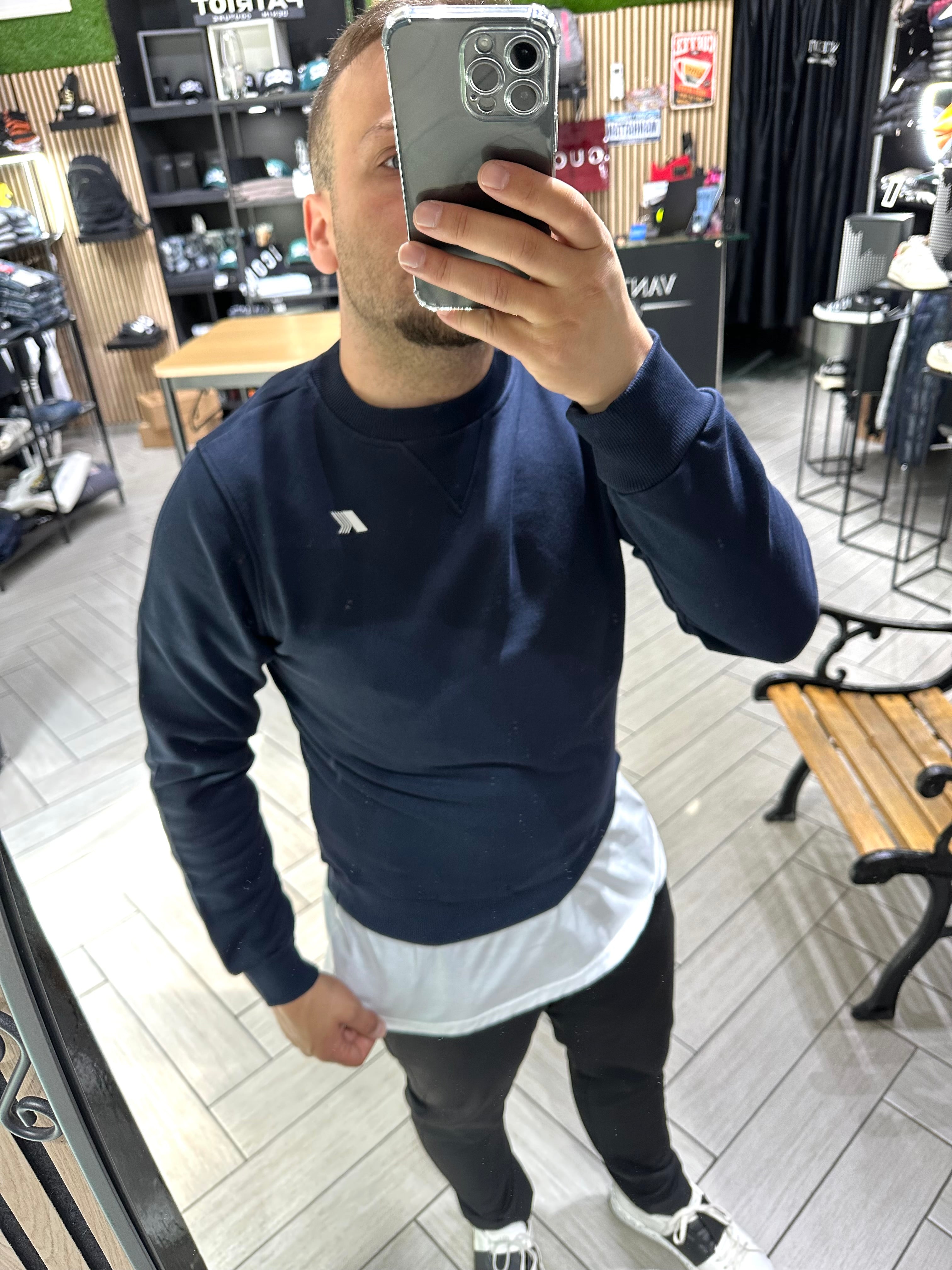 Felpa kway Blu