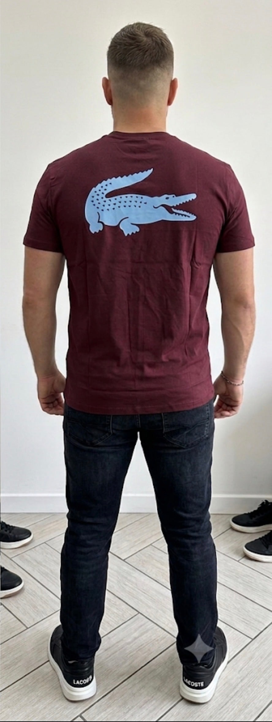 T-shirt Lacoste bordoux