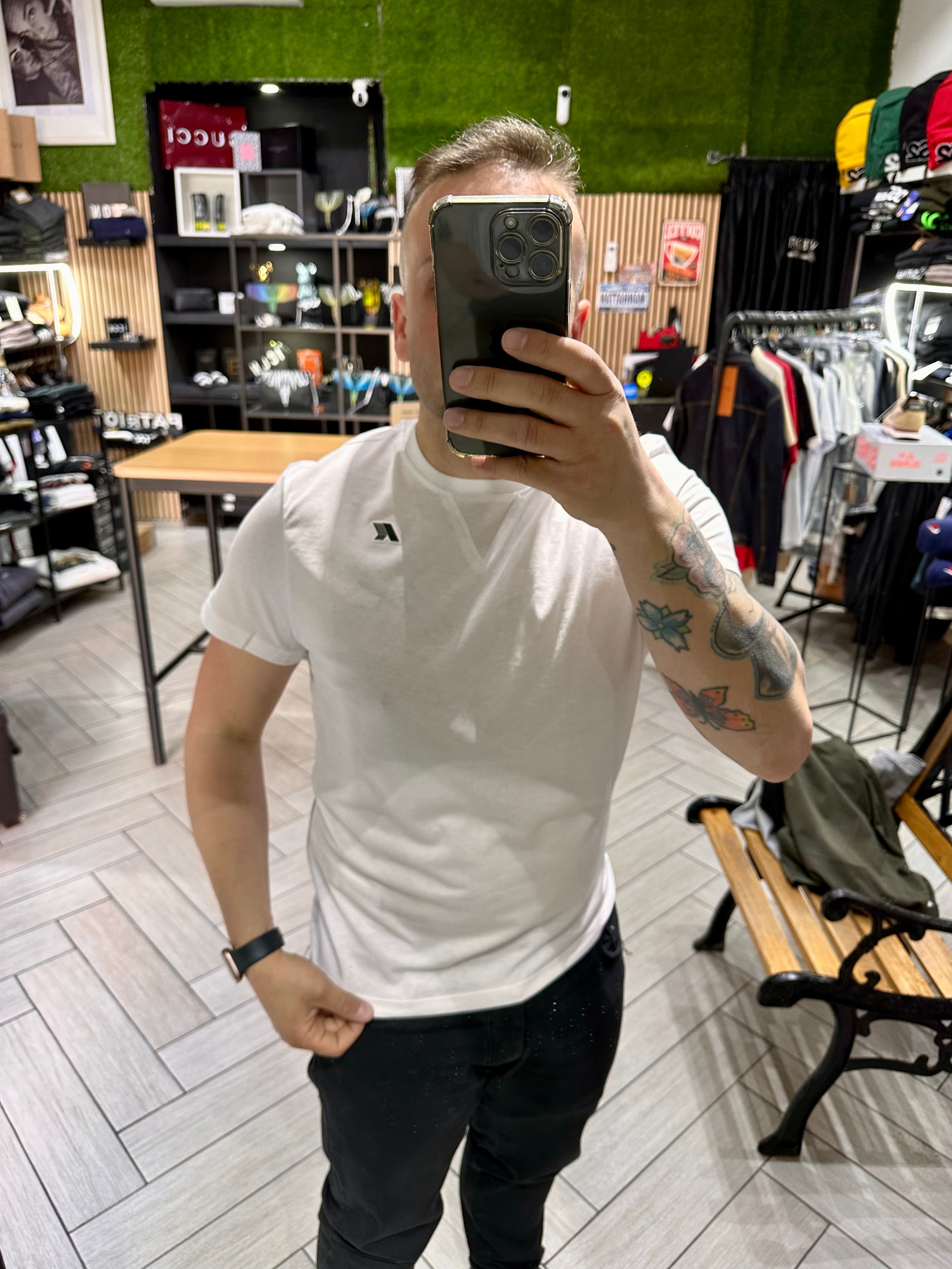 t-shirt Kway logo gommato