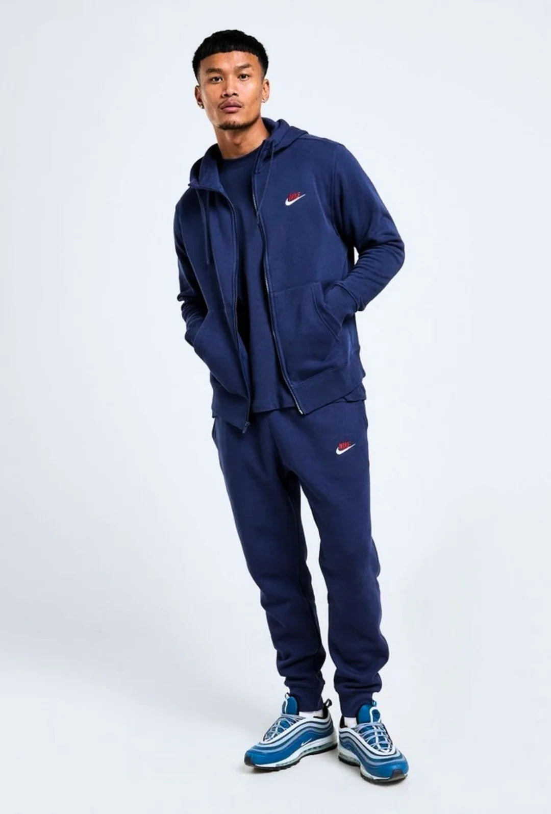 Tuta Nike blu con zip