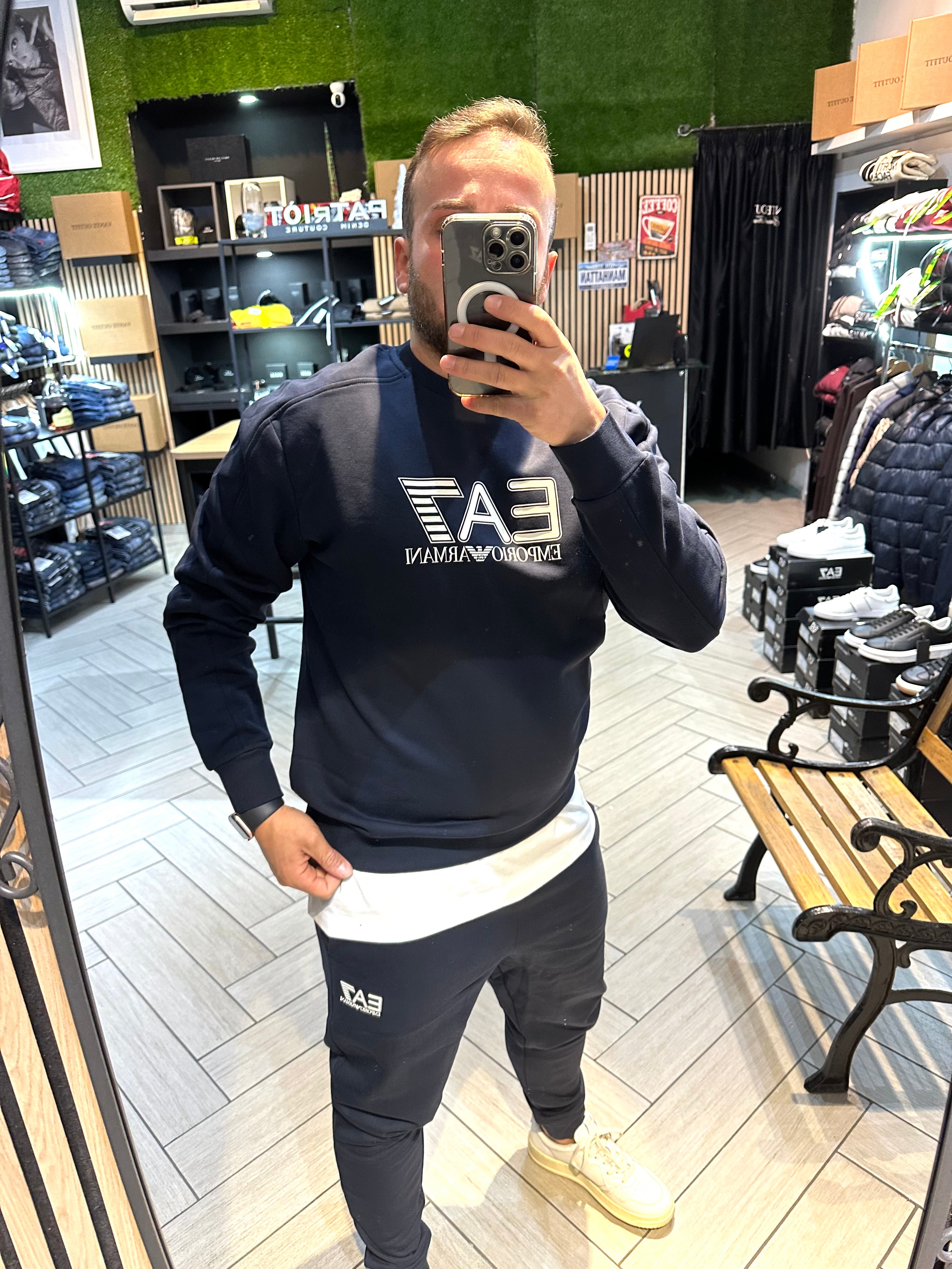 Tuta Girocollo EA7 Blu