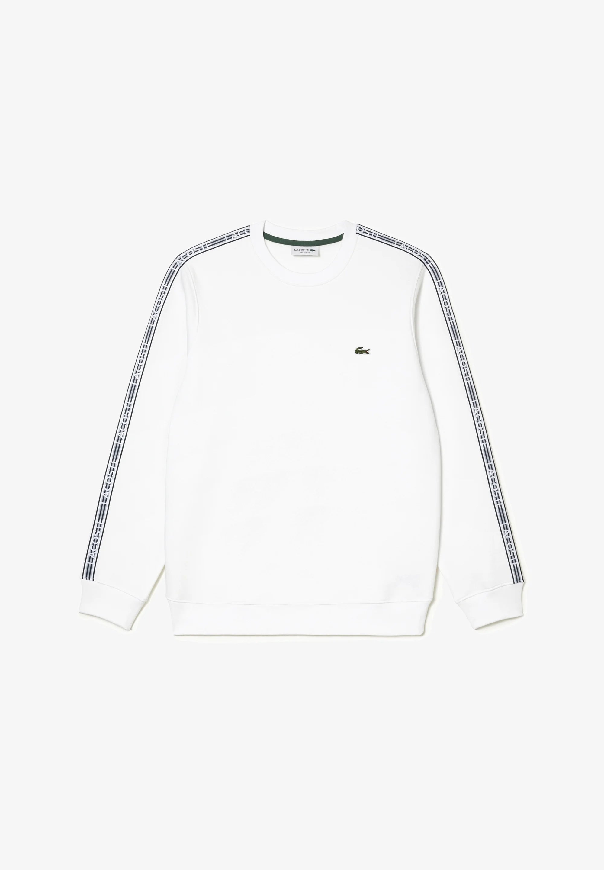 Felpa Lacoste Bianca con fasce