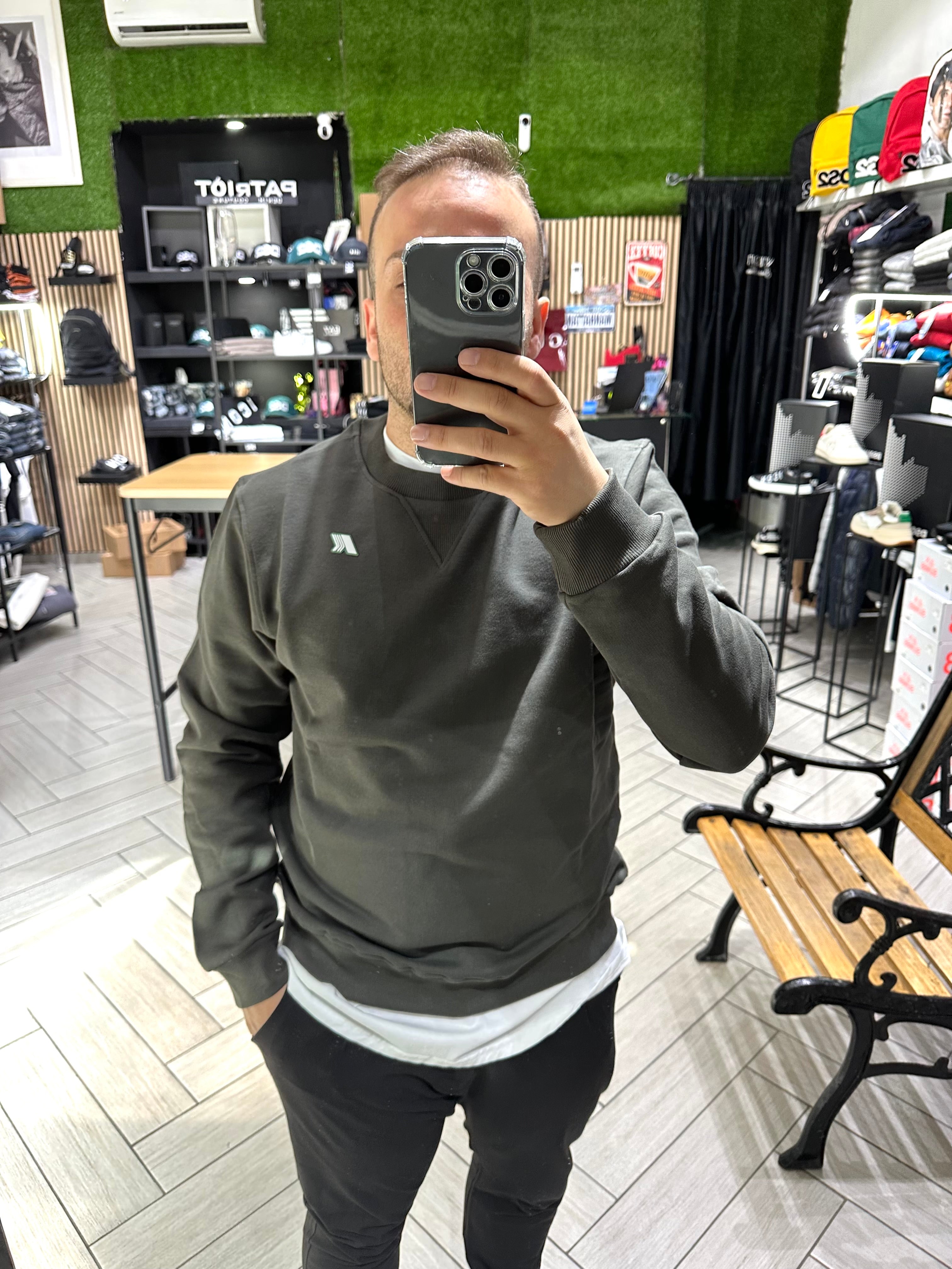 Felpa kway Verde