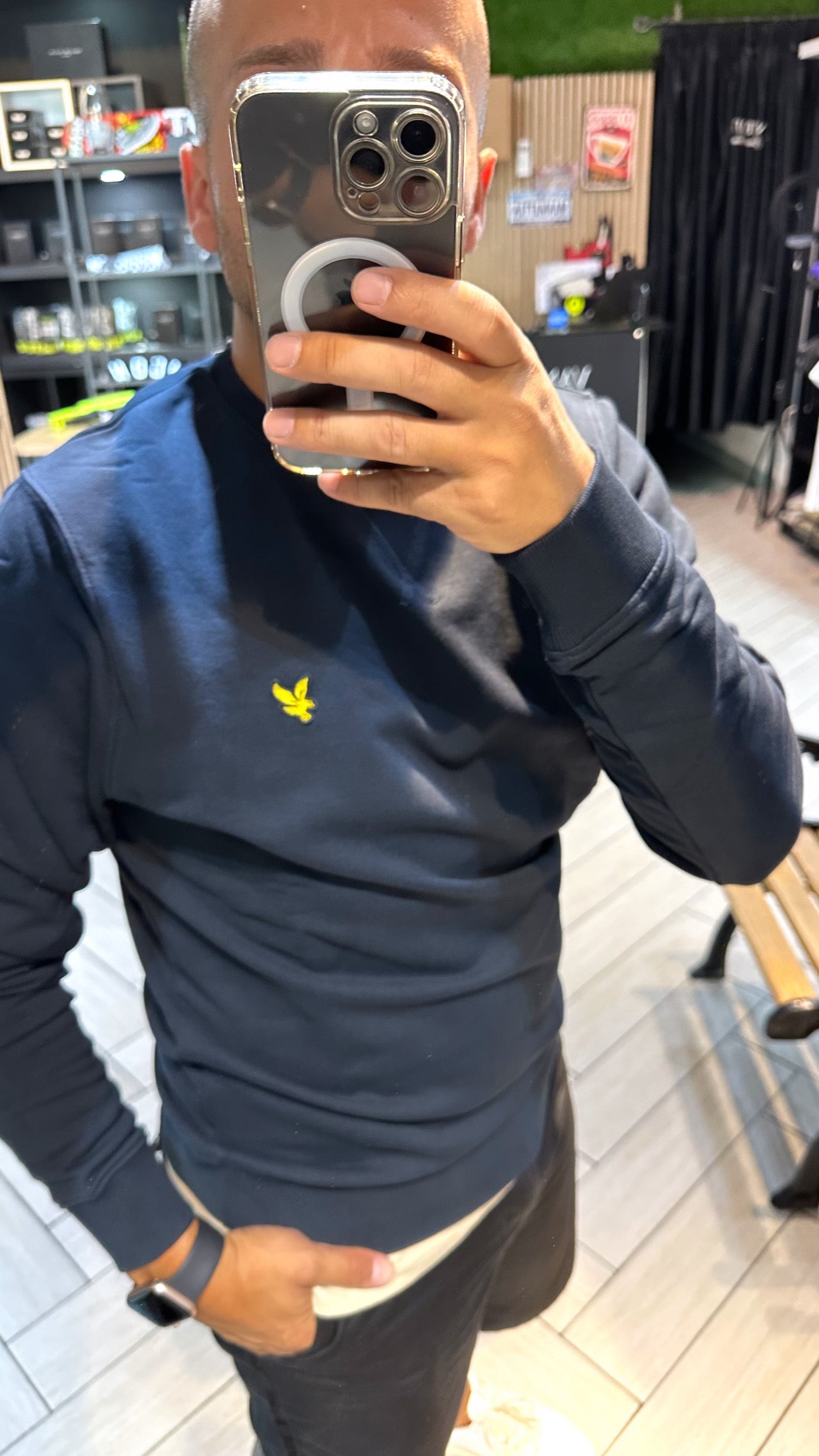 Felpa Girocollo Lyle e Scott