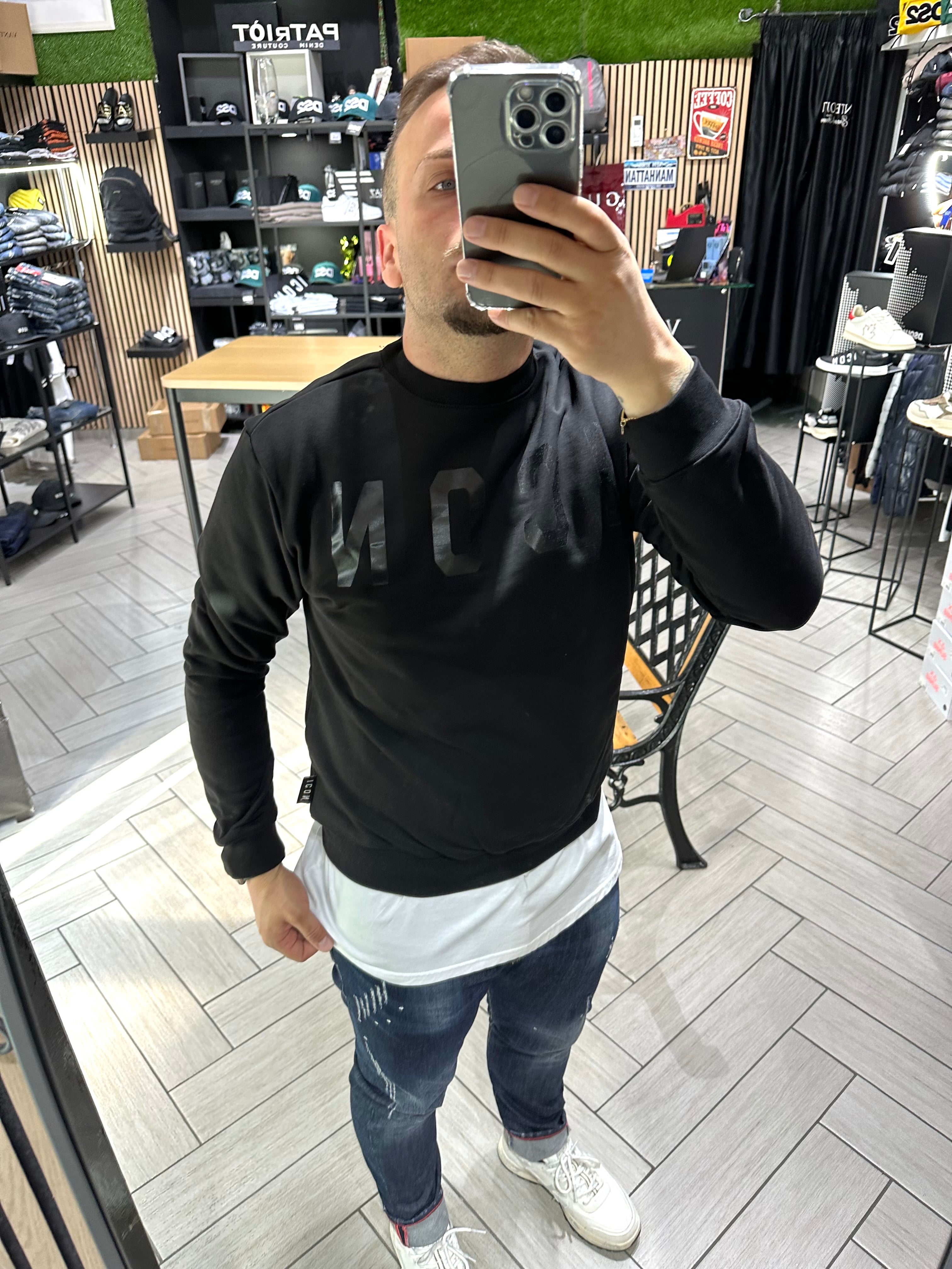 Felpa ICON BASIC Nera