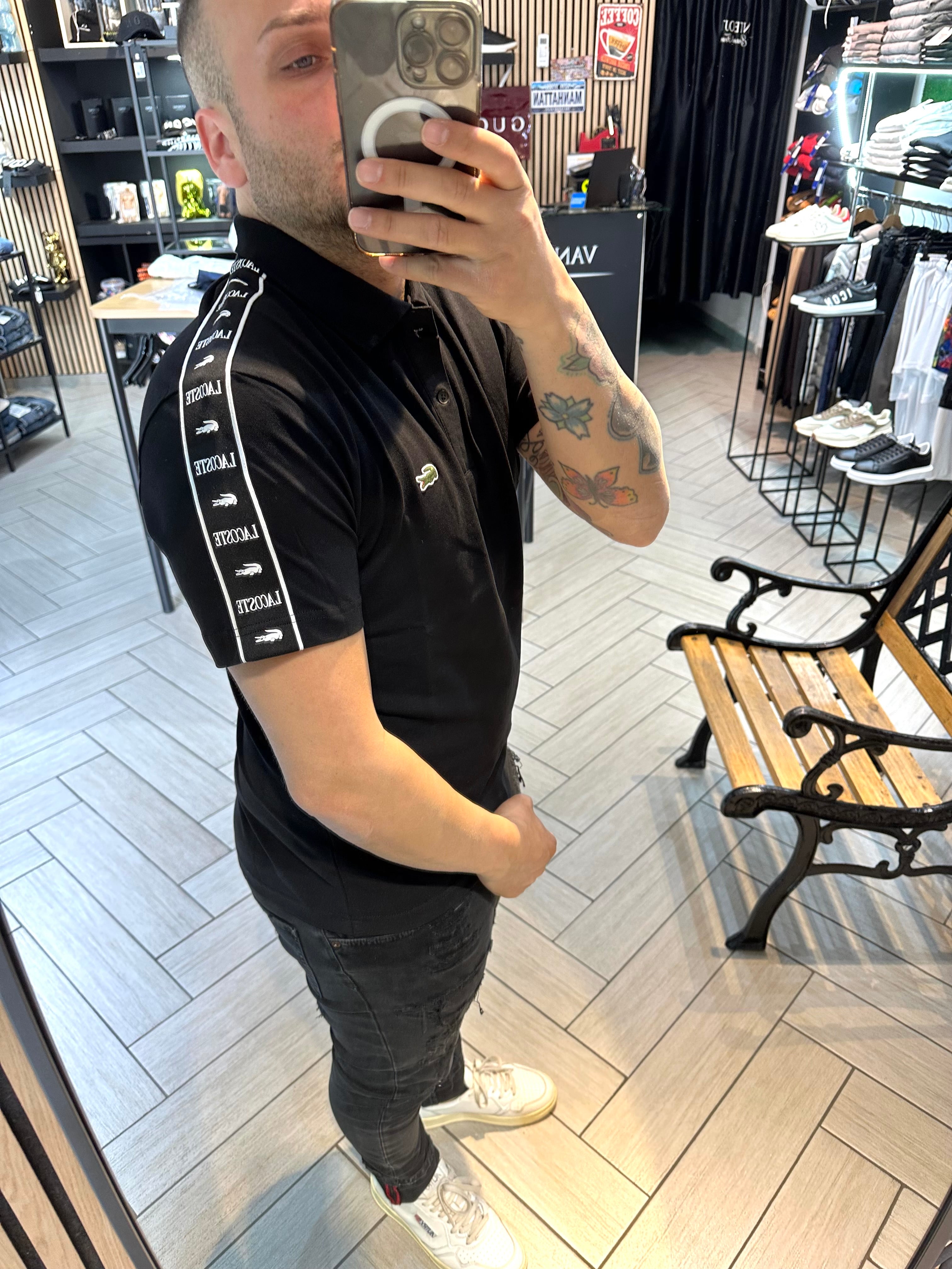 Polo Lacoste Con fasce nera