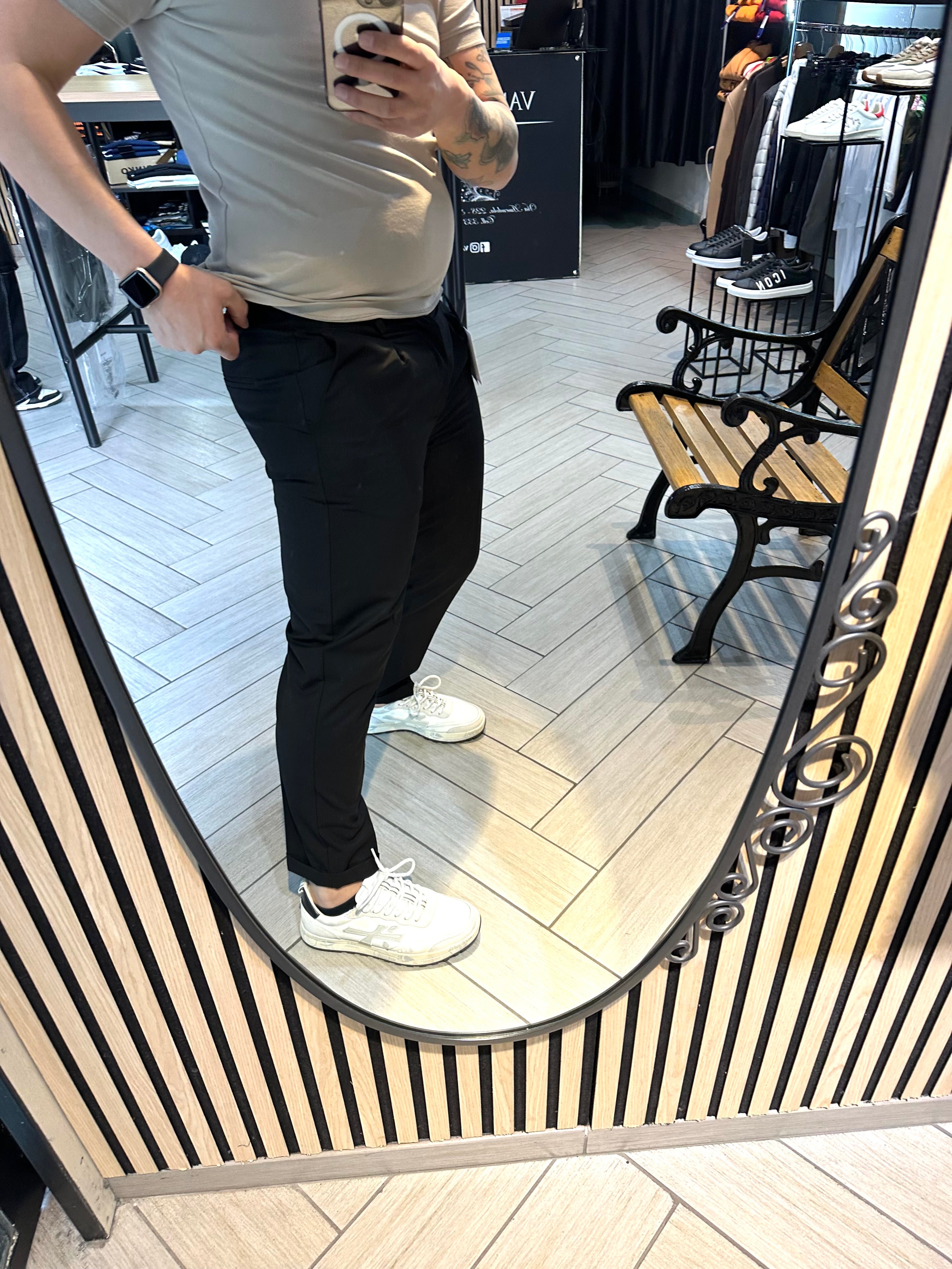 Pantalone Semisartoriale Soldier Nero