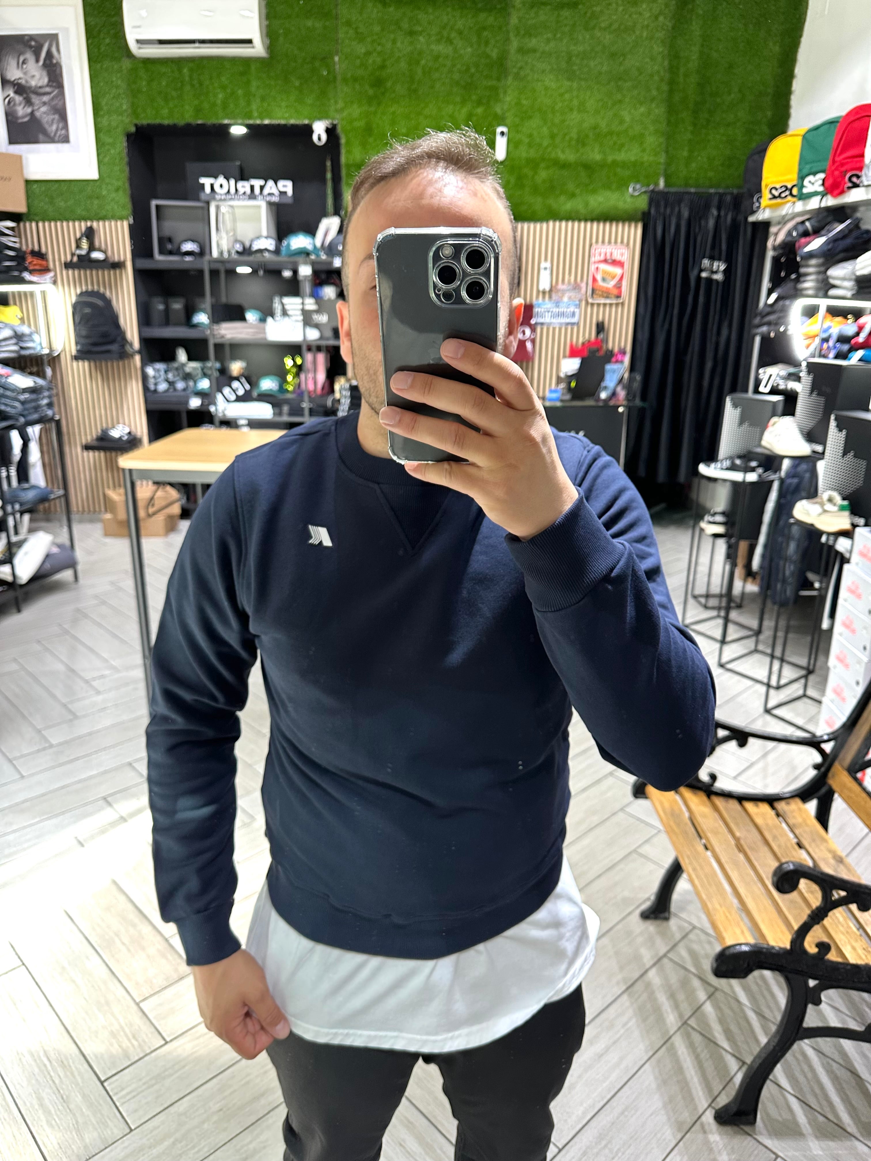 Felpa kway Blu