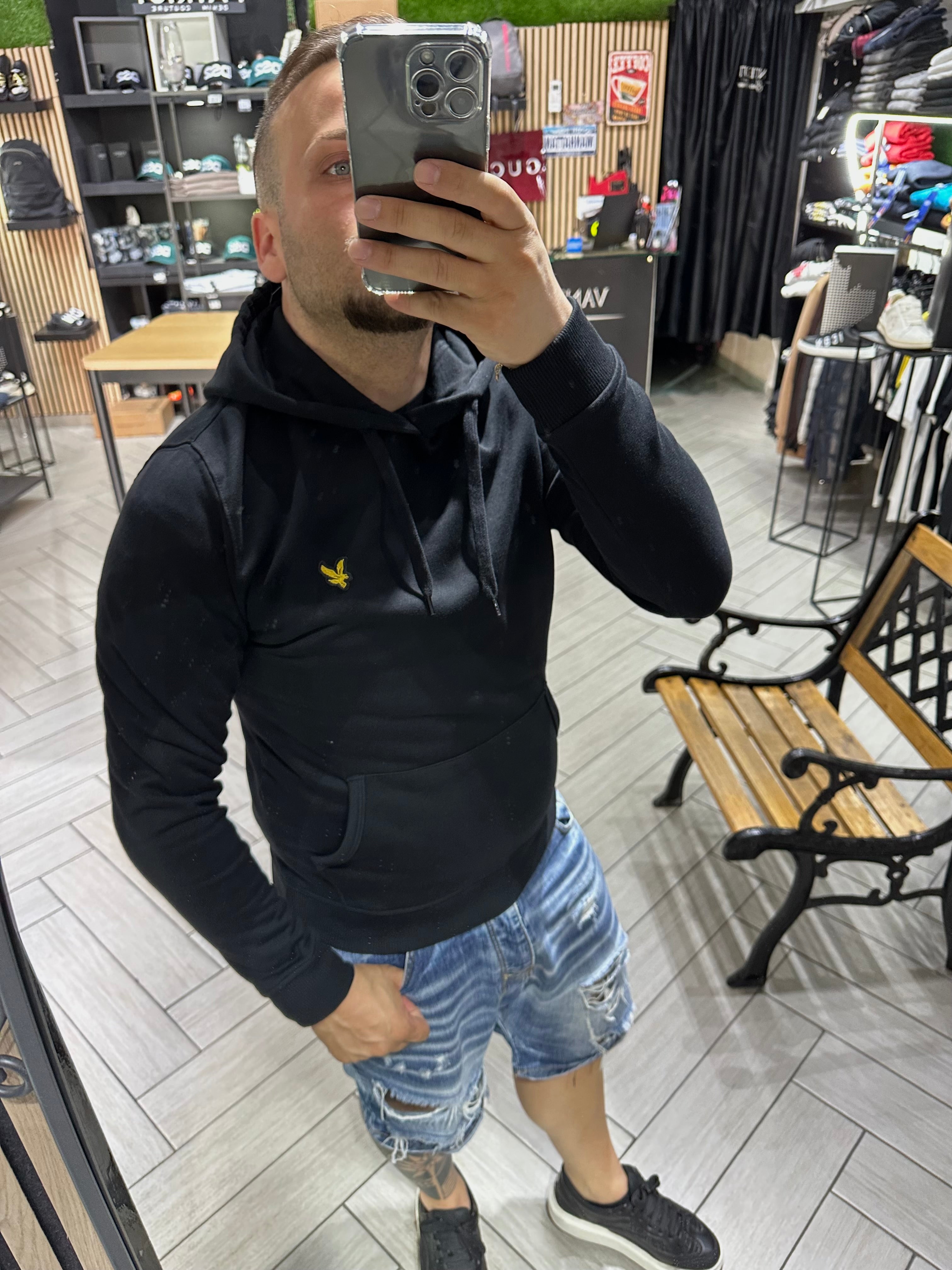 Felpa Lyle e Scott con cappuccio