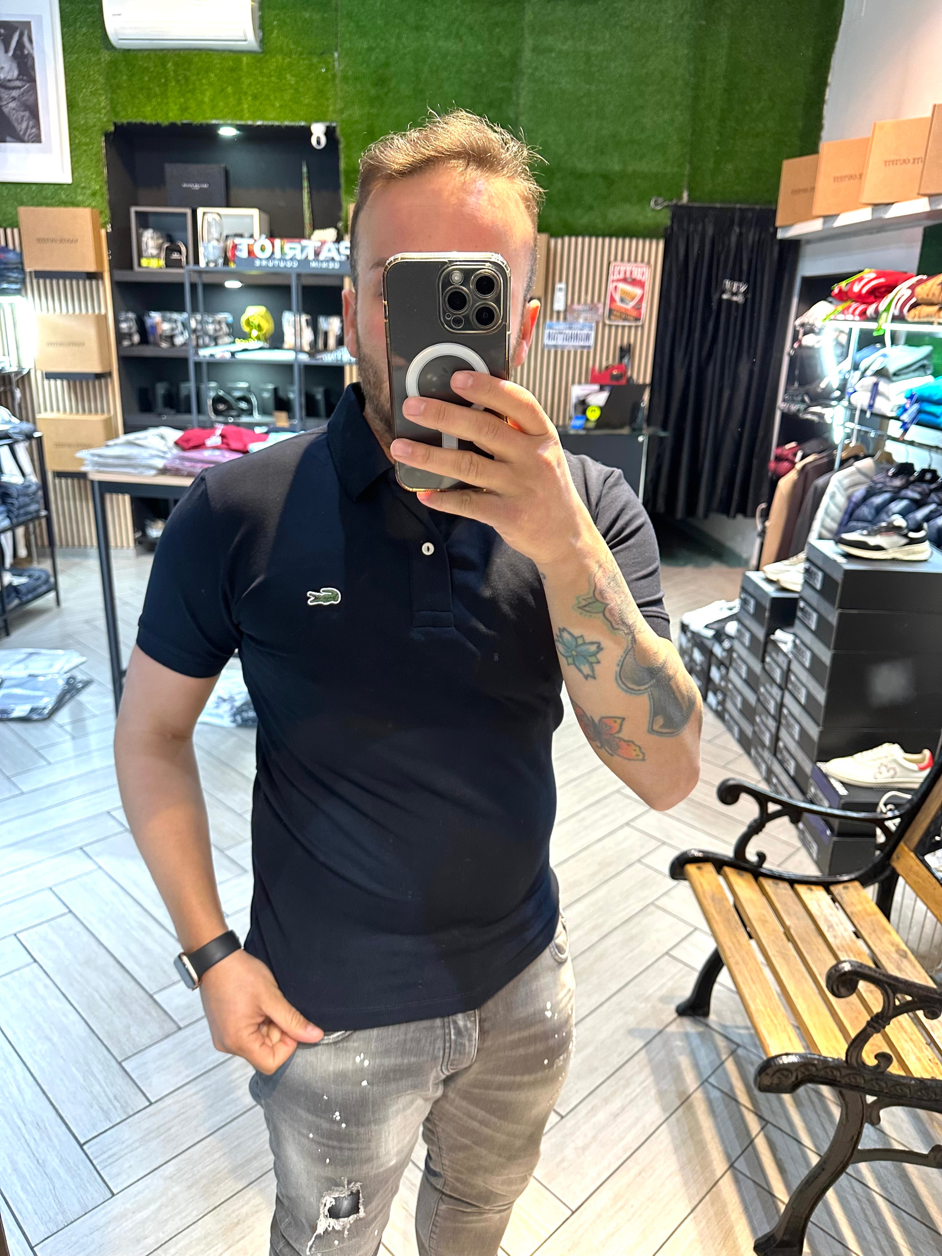 Polo Lacoste Blu nero
