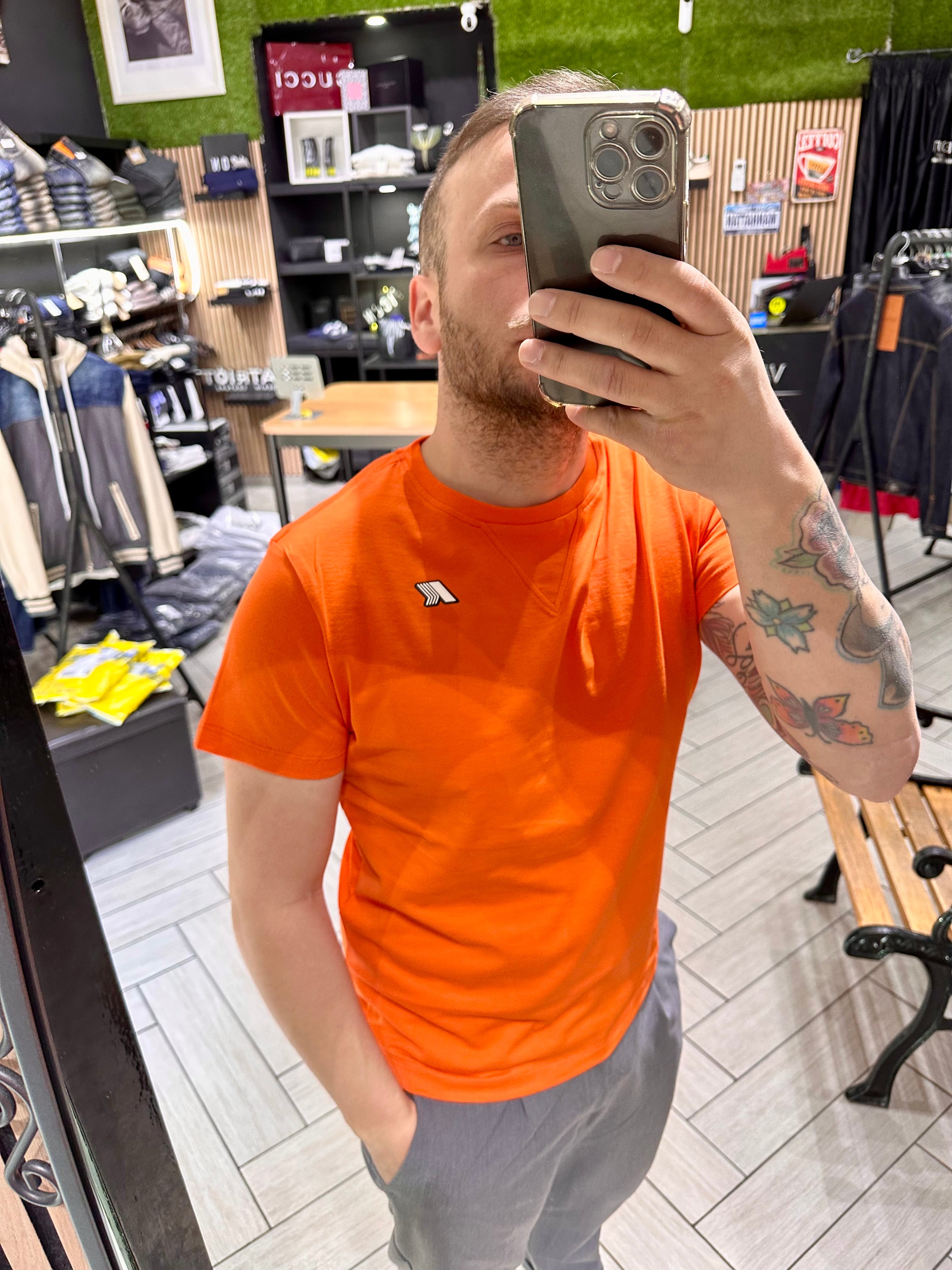 t-shirt Kway logo gommato