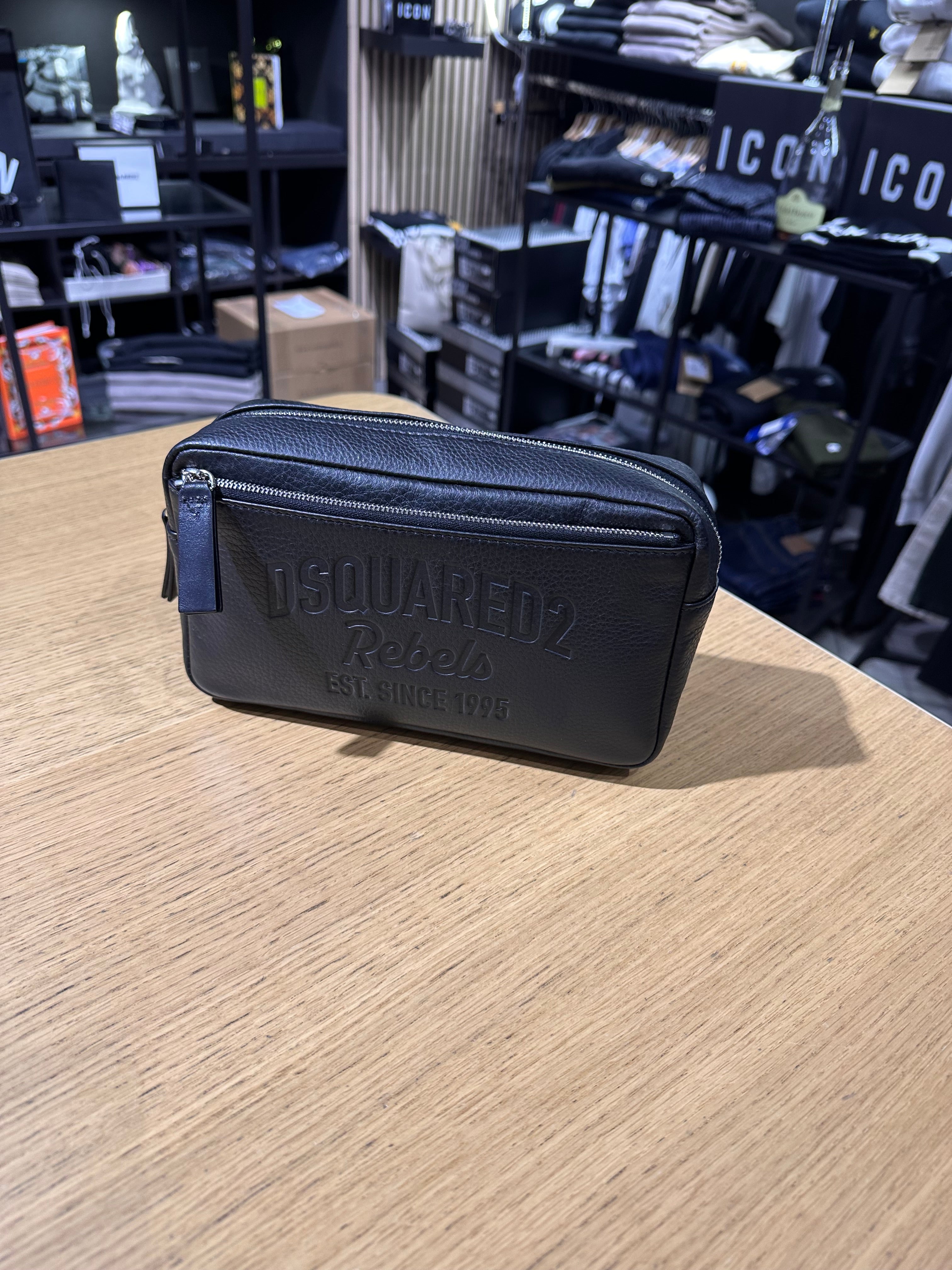 Pochette in pelle DSQUARED2